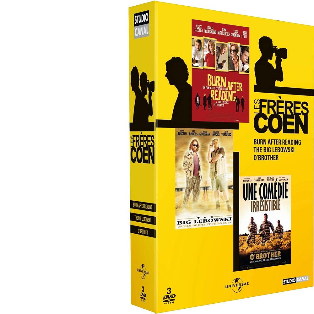 Les Frères Coen-Coffret-Burn After Reading + The Big Lebowski + O'Brother dvd