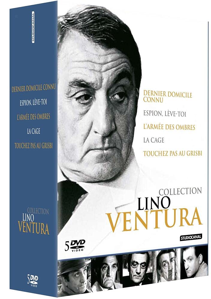 Coffret lino ventura : l'armée des ombres ; dernier domicile connu ; espion lève-toi ; touchez pas au grisbi ; la cage Movies