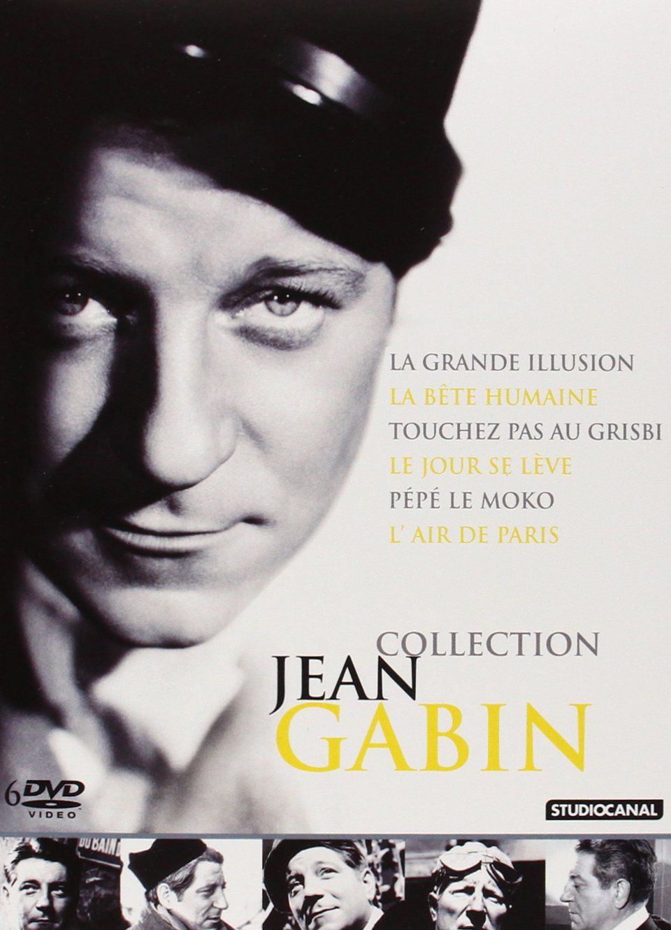 Coffret jean gabin : touchez pas au grisbi ; le jour se lève ; la bête humaine ; l'air de paris ; pépé le moko ... Movies