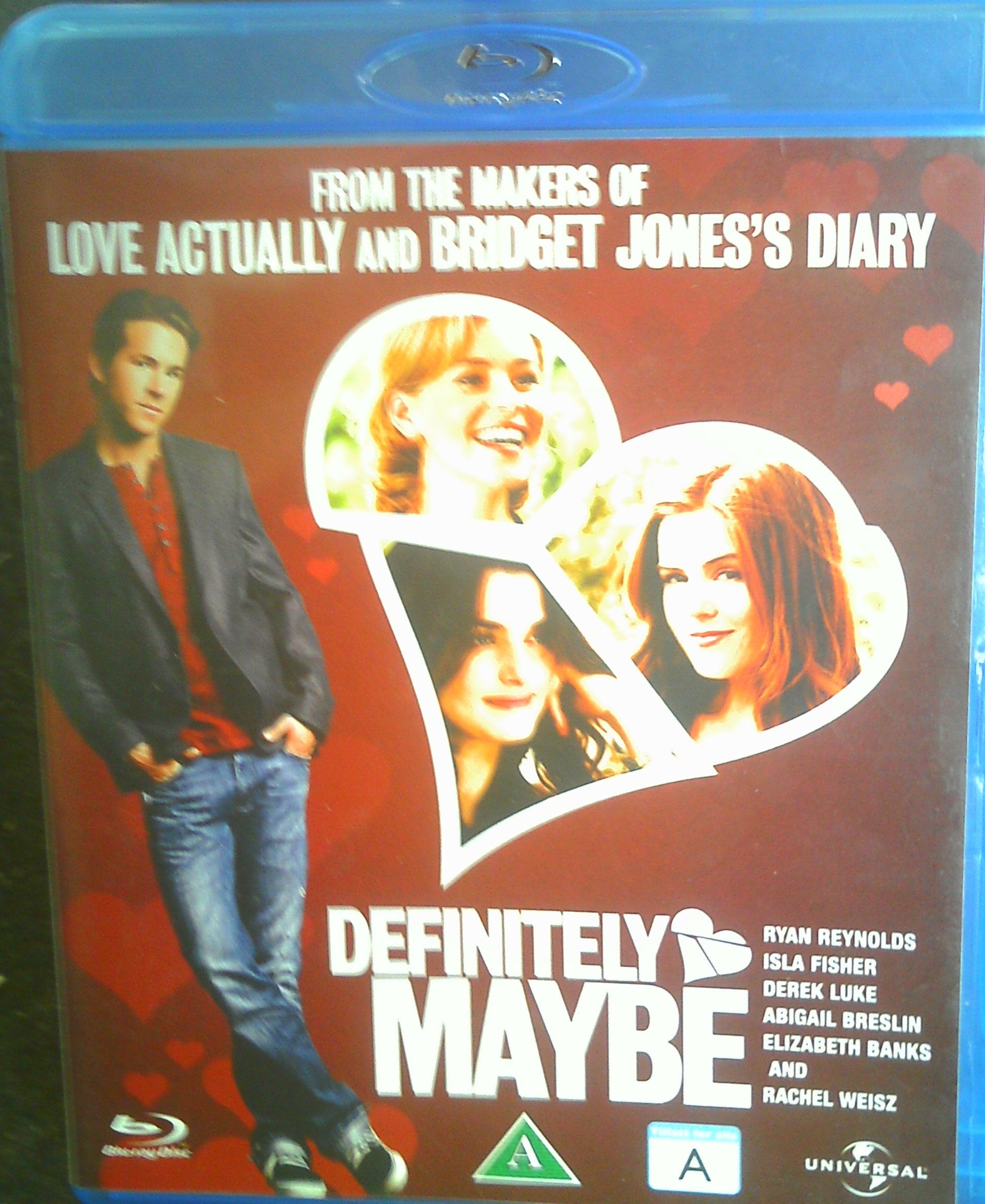 DEFINITELY MAYBE (BLU-RAY) SCANDINAVIAN IMPORT WITH ENGLISH SOUND OPTION Films
