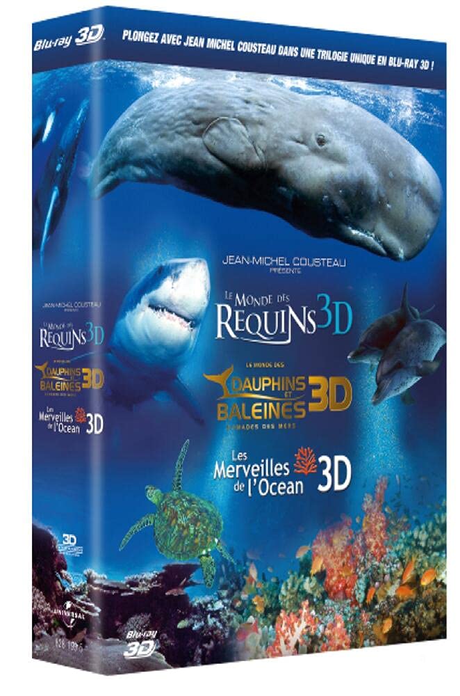 Requins 3D ; dauphins et baleines 3D ; les merveilles de l'océan 3D Films