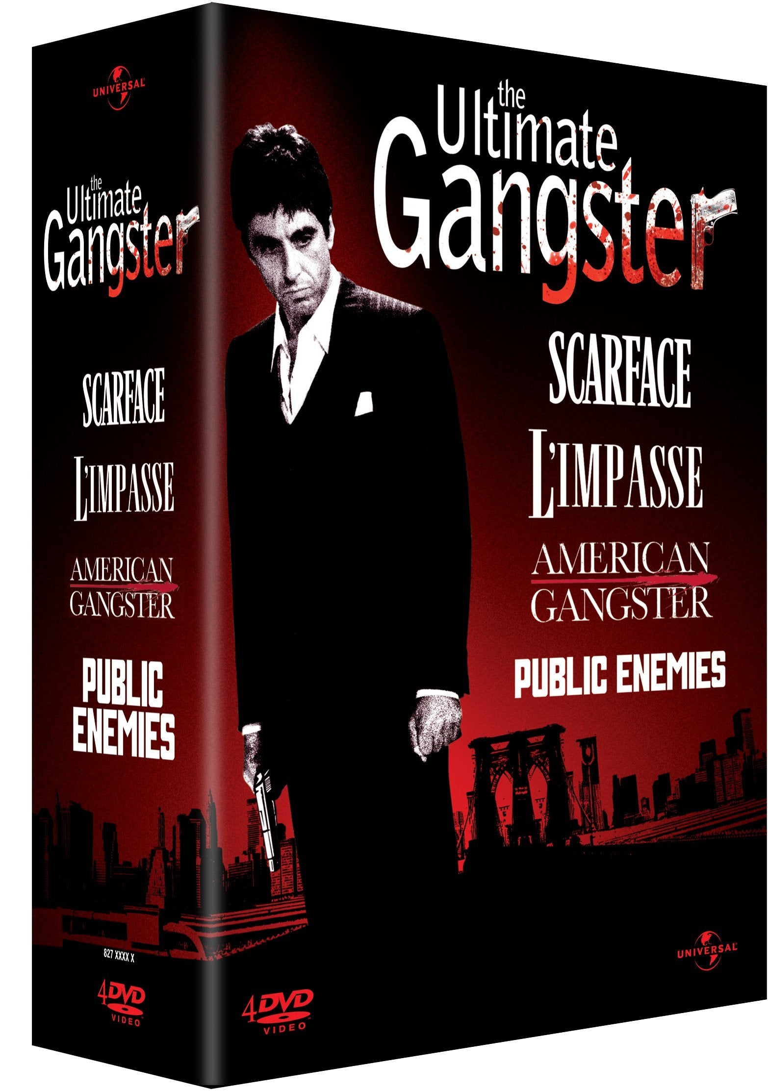 The Ultimate Coffret-American Gangster + Scarface + L'impasse + Public Enemies dvd