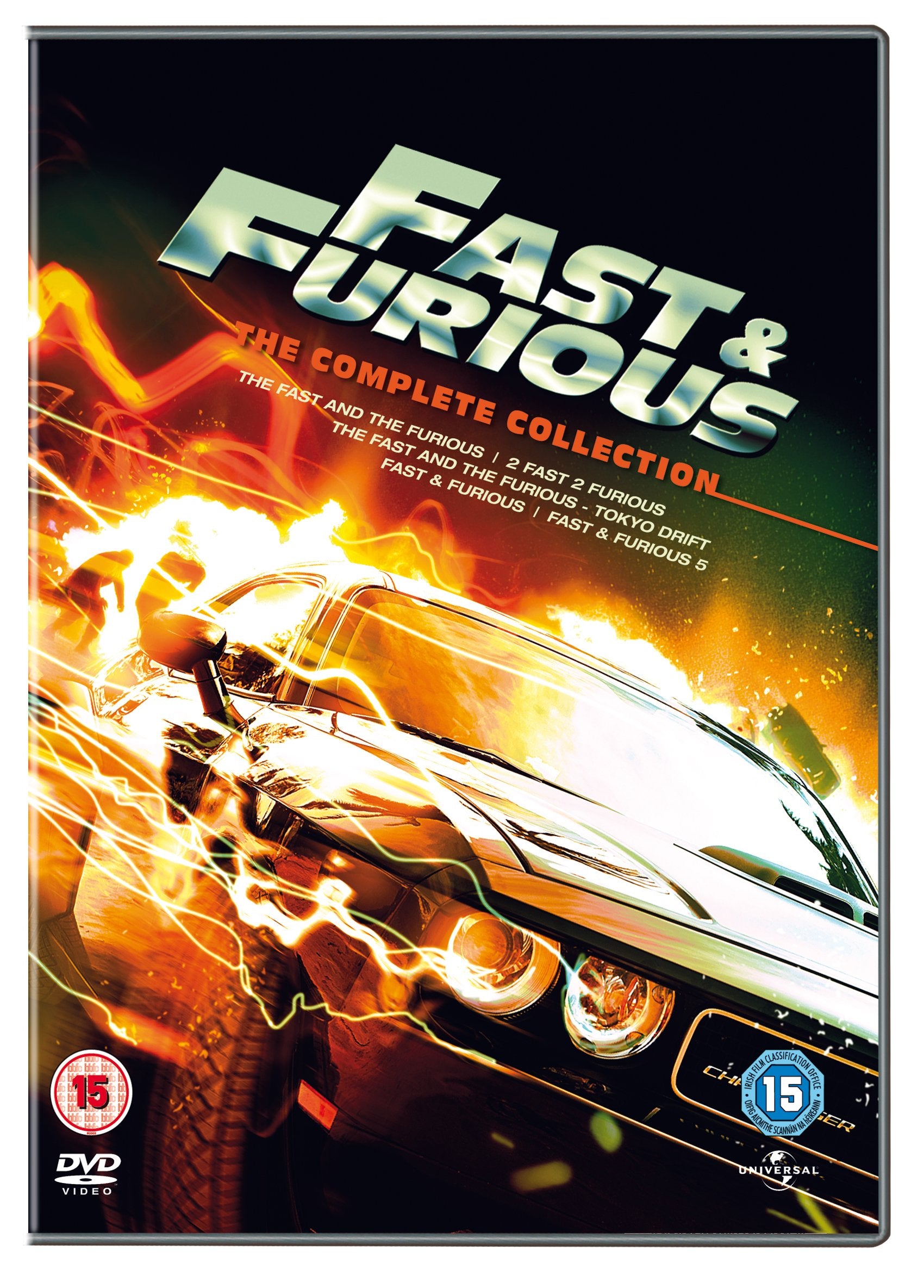 Fast & Furious 1-5 DVD Movies