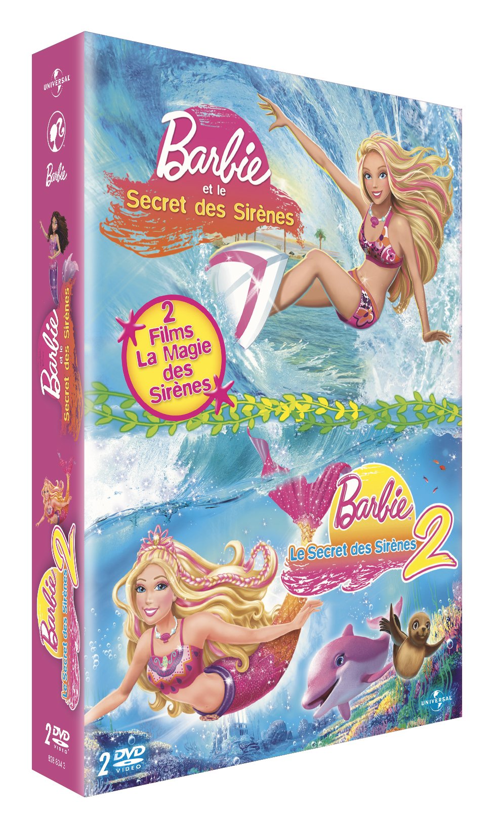 Coffret Barbie, le secret des sirènes, vol. 1 et 2 Films