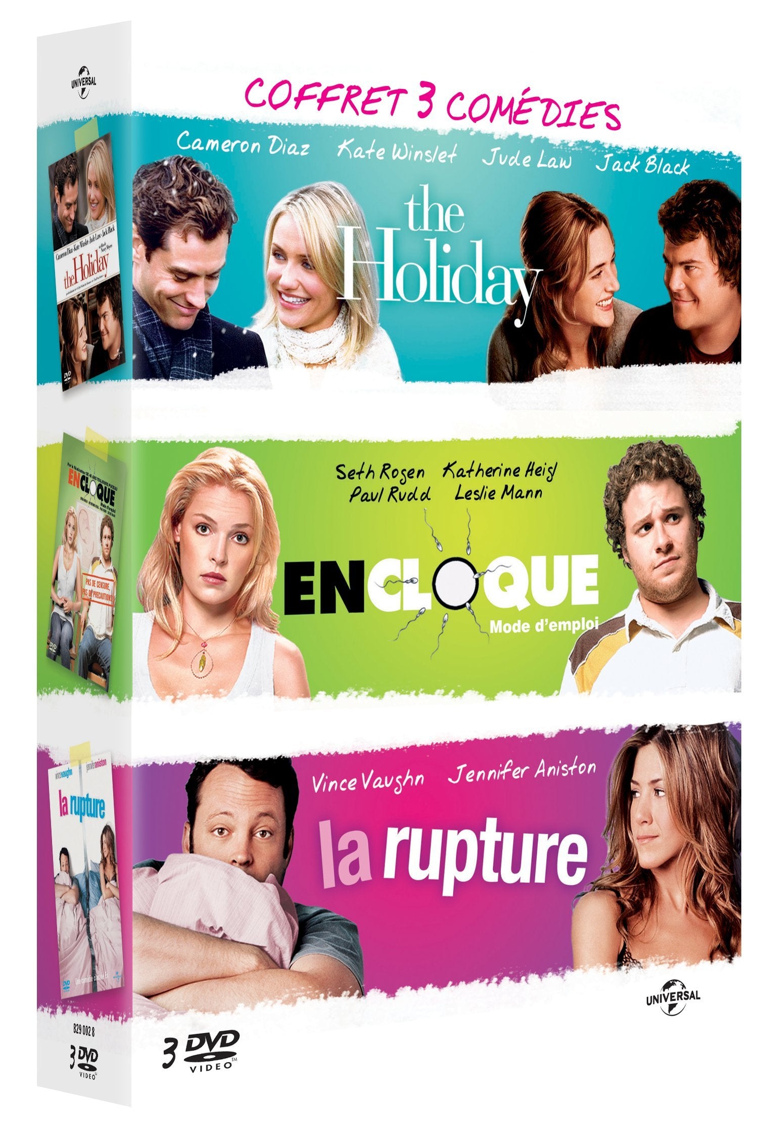 Comédies ! - Coffret - En cloque, mode d'emploi + The Holiday + La rupture Films