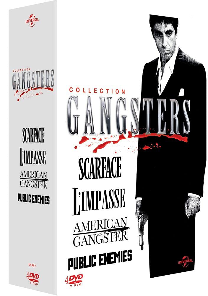 Collection Gangsters - Coffret - American Gangster + Scarface + L'impasse + Public Enemies Films