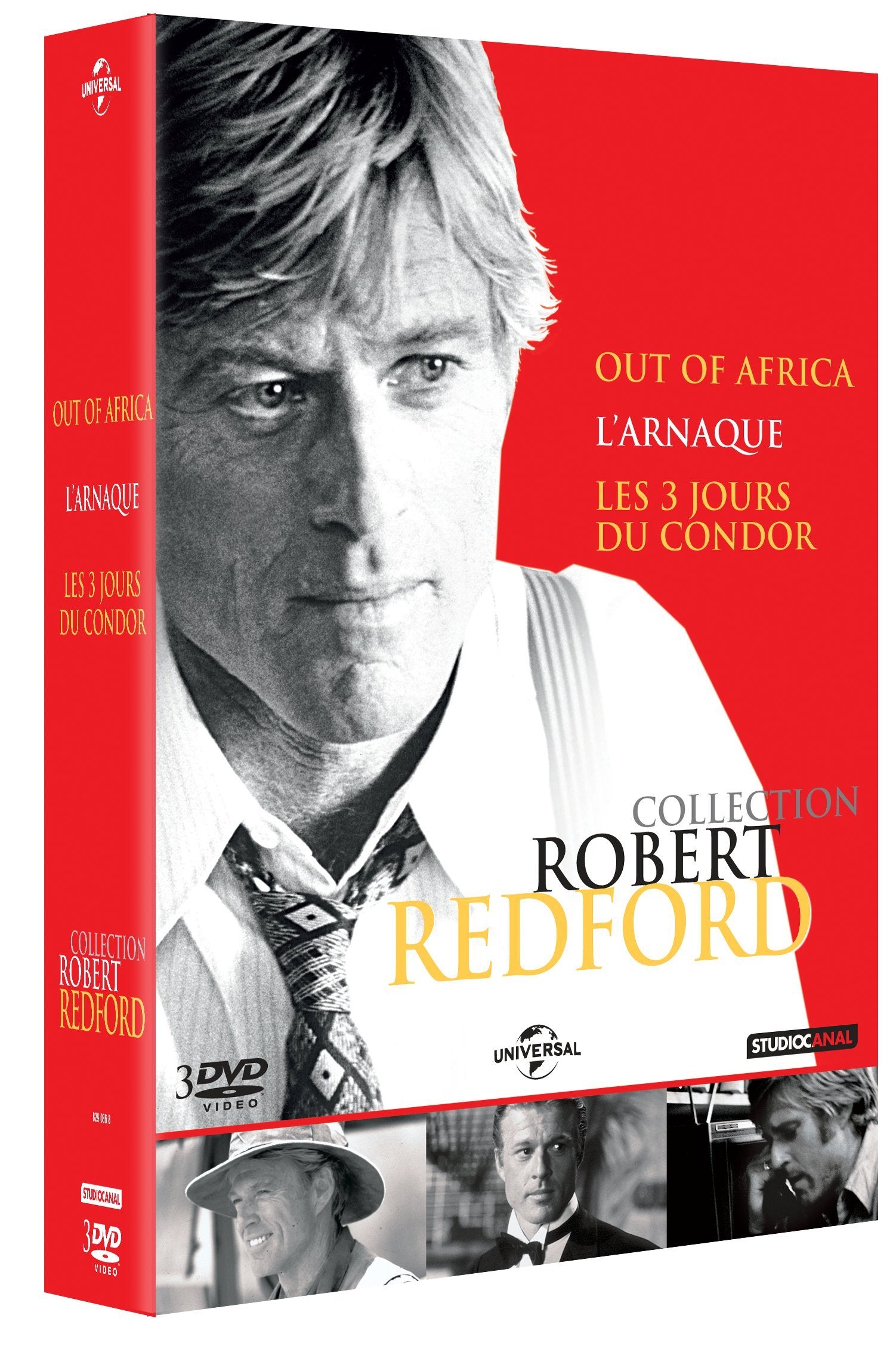 Collection Robert Redford : L'arnaque + Les 3 Jours du Condor + Out of Africa Movies