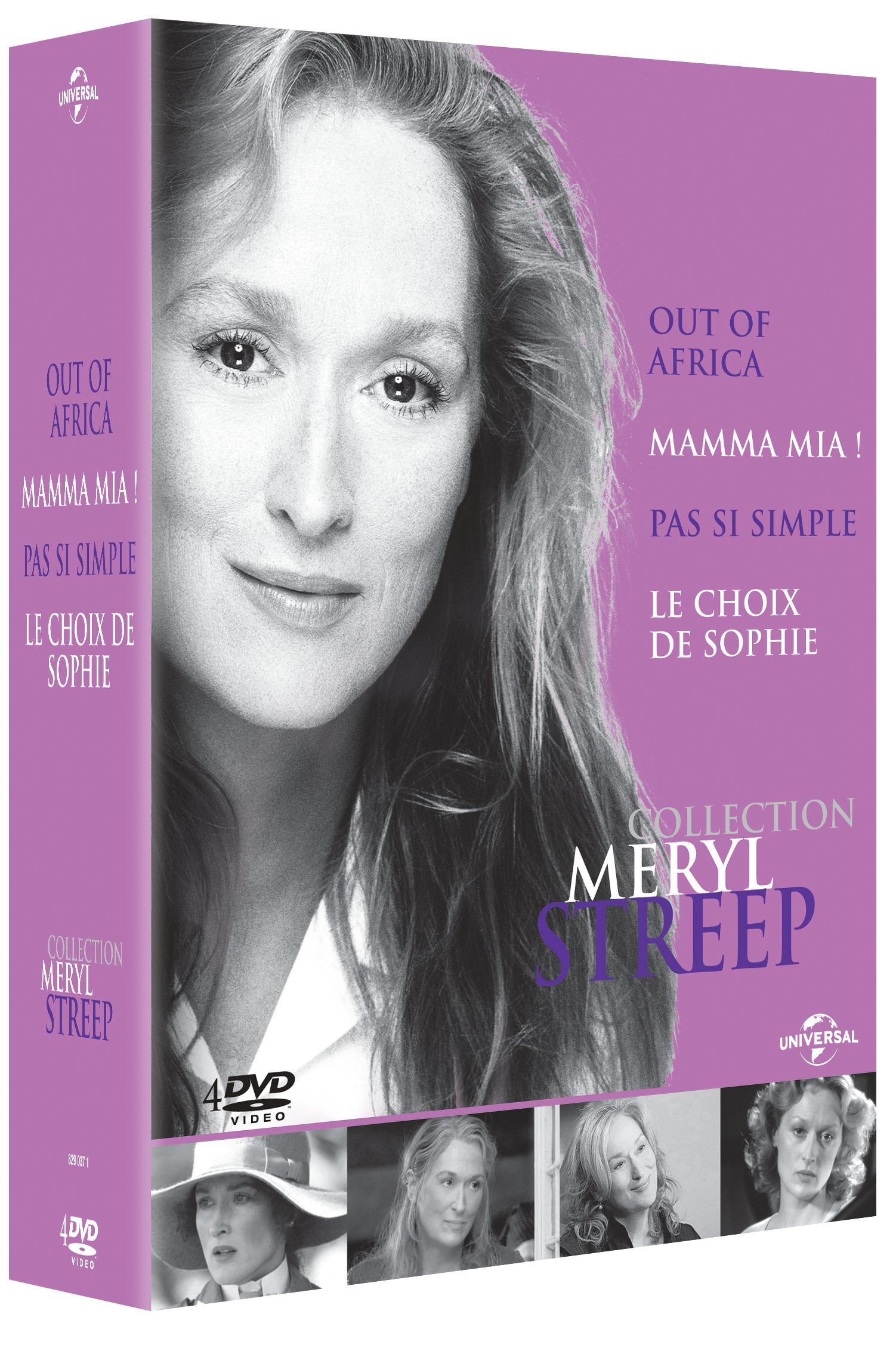 Collection Meryl Streep : Out of Africa + Mamma Mia + Pas si Simple + Le Choix de Sophie Movies