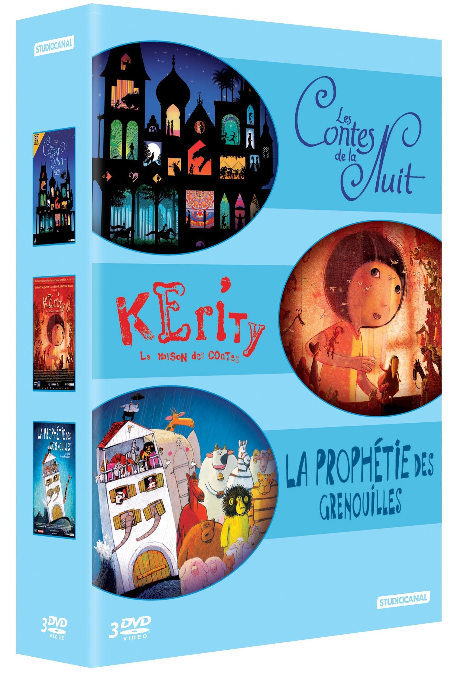 Coffret Animation Nuit + Kerity, la Maison des Contes + La prophétie des Grenouilles dvd