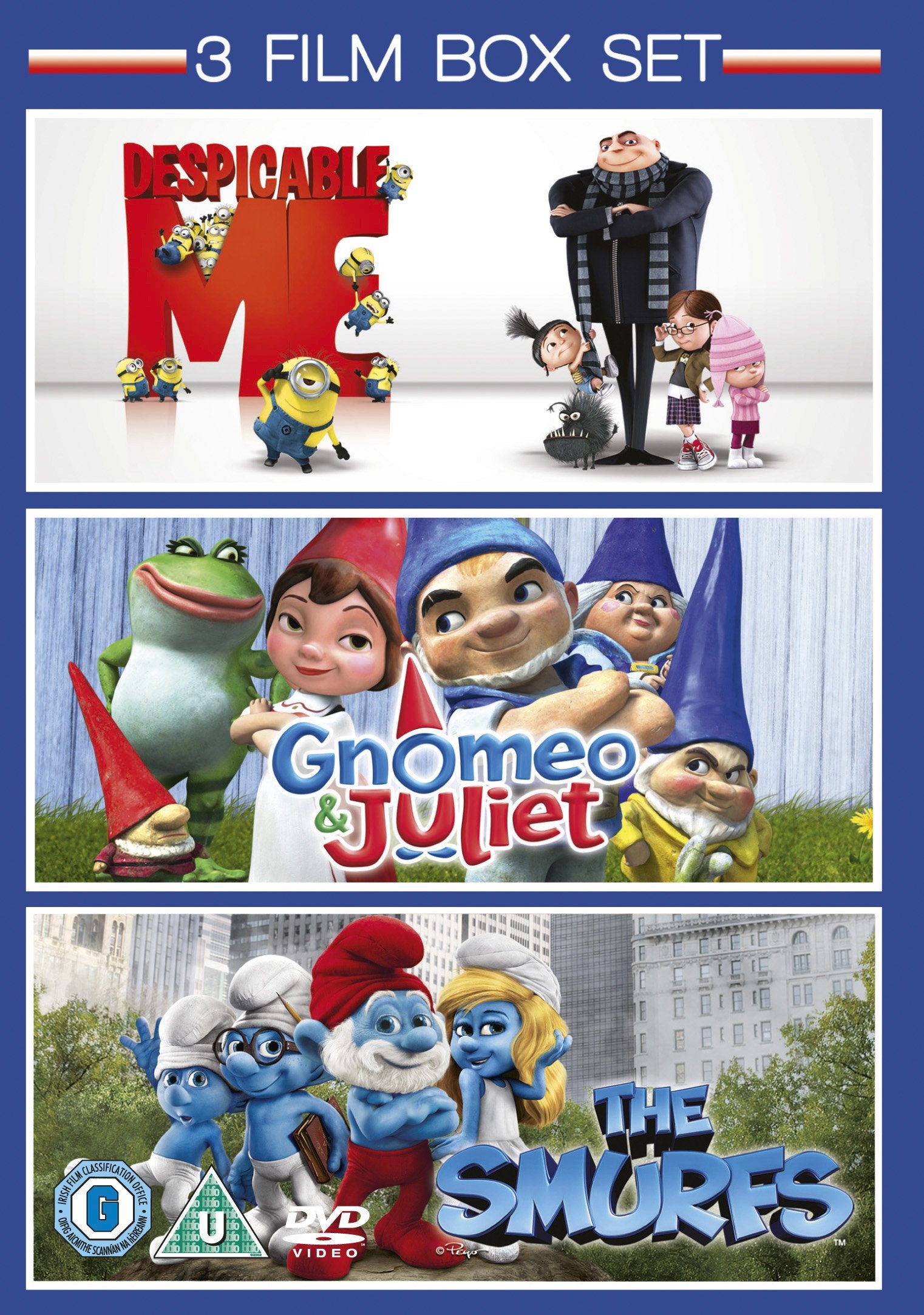 Gnomeo & Juliet / The Smurfs / Despicable Me - Triple Pack Films