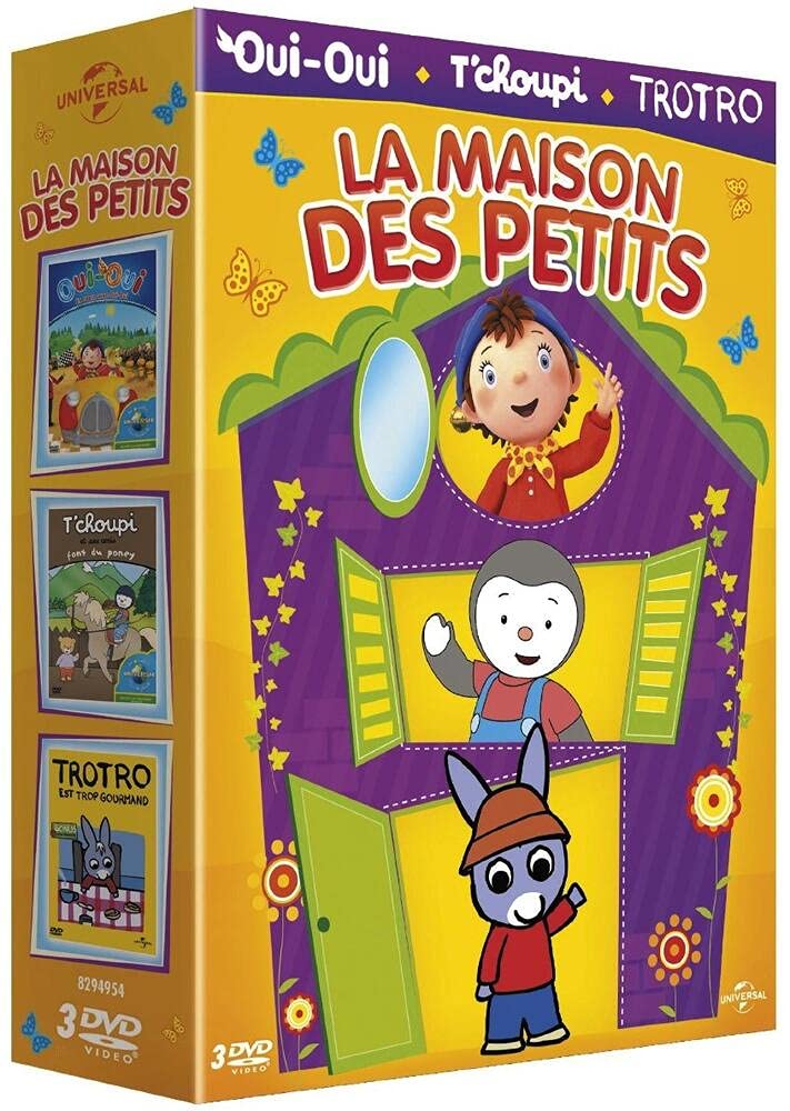 Coffret la maison des petits : en route avec oui-oui ; t'choupi fait du poney ; trotro est trop gourmand Box sets
