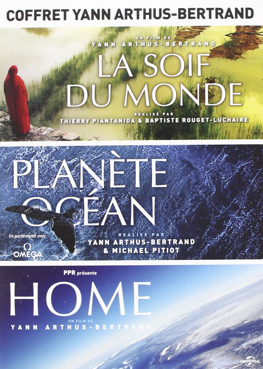 Coffret Yann Arthus-Bertrand-Planète Océan + La Soif du Monde + Home dvd