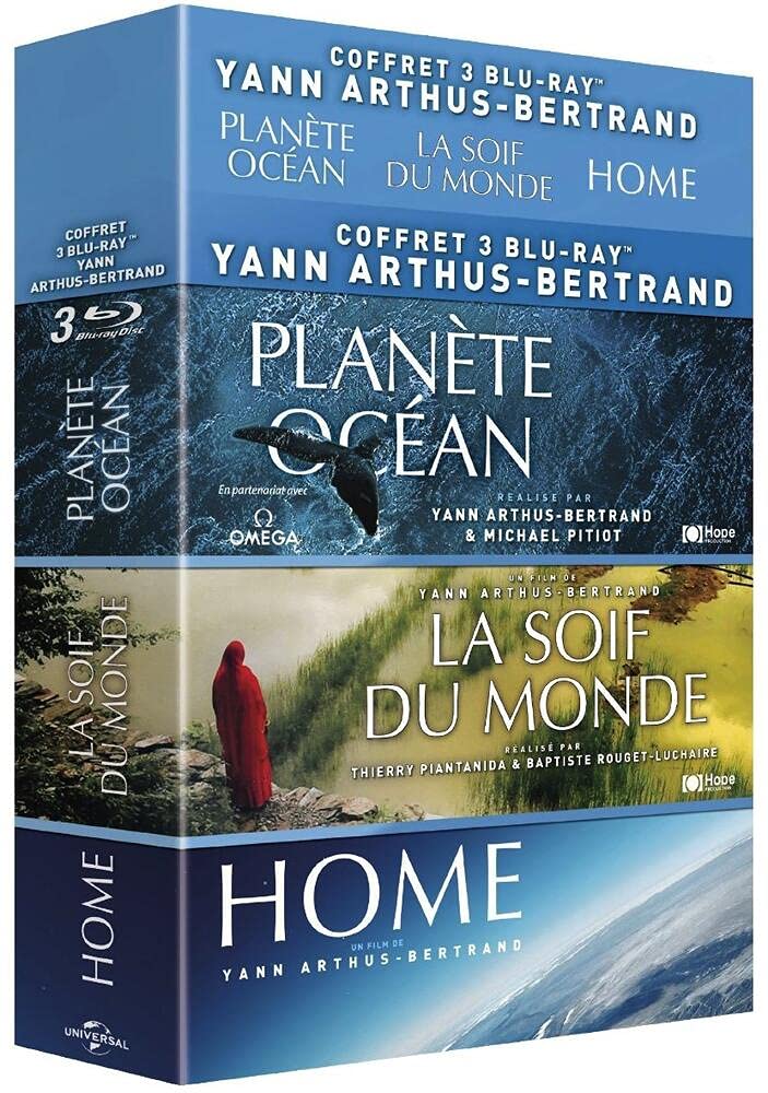 Coffret Yann Arthus-Bertrand-Planète Océan + La Soif du Monde + Home dvd
