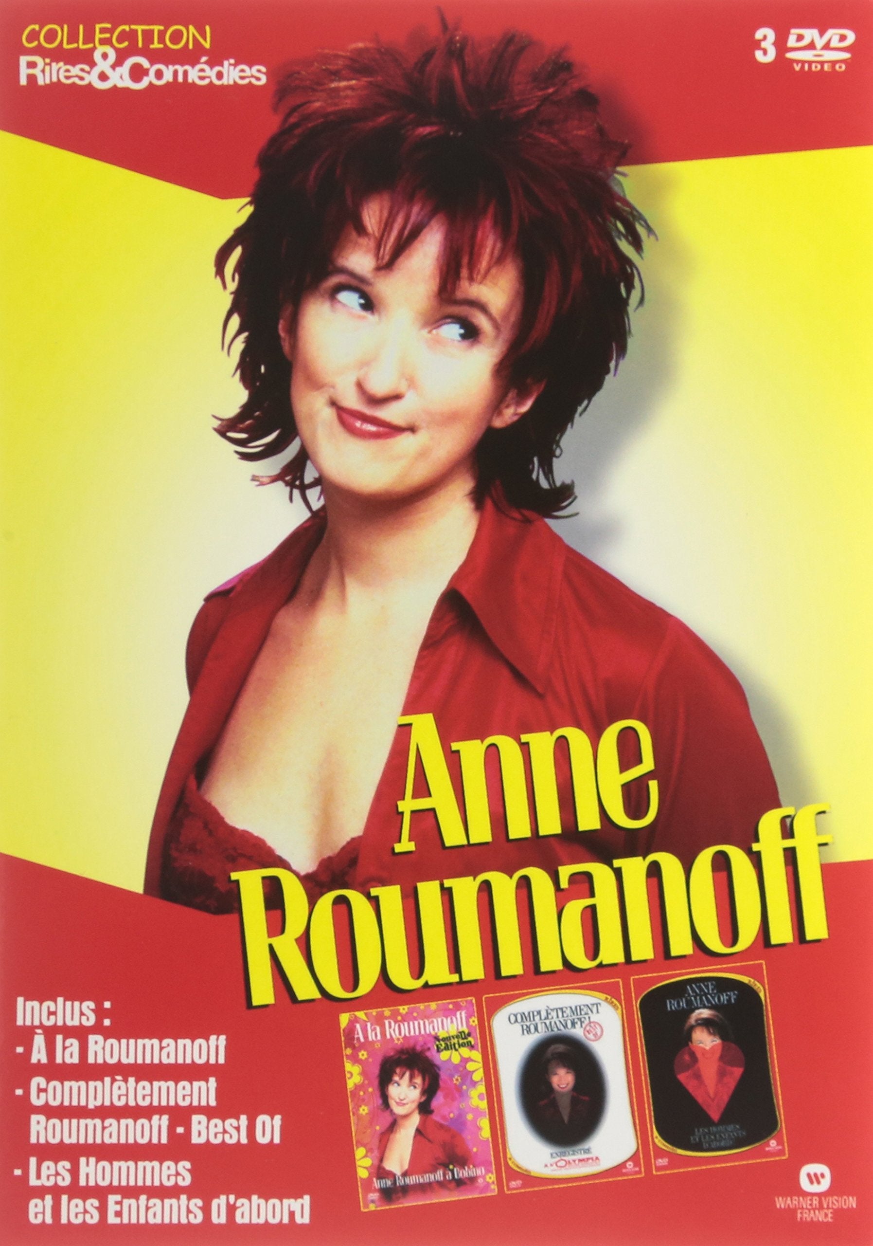 Anne Roumanoff : A la Roumanoff + Les Hommes et les enfants d'abords + Complètement Roumanoff - Coffret 3 DVD Movies