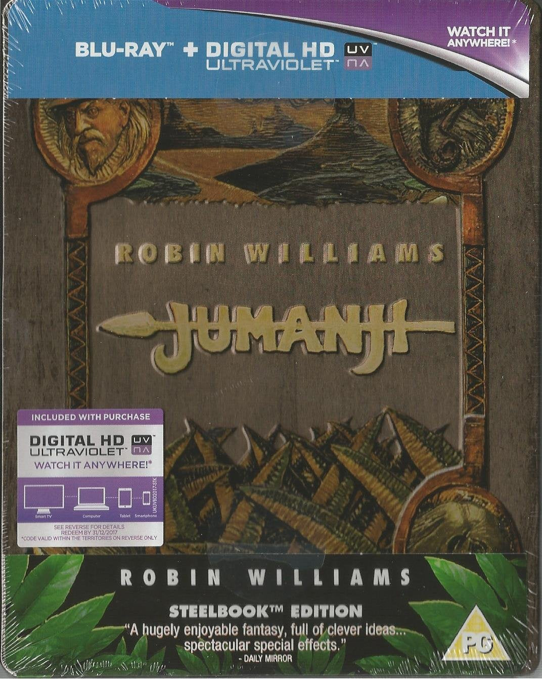 Jumanji + Zathura - Exklusive Limited Steelbook Edition (Import mit deutschem Ton) Blu-ray, OOP Movies