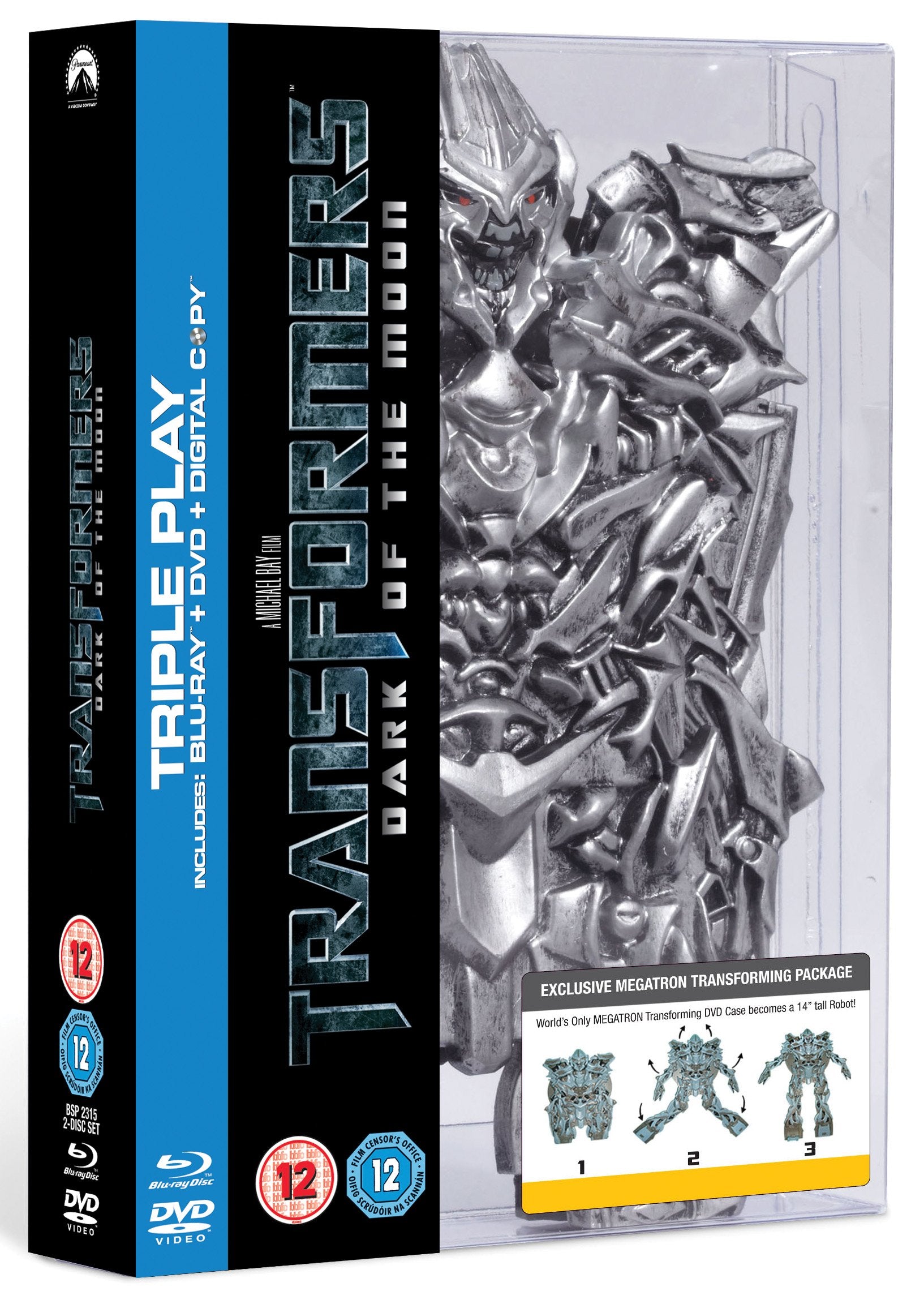 Transformers: Dark of the Moon - Megatron Special Edition Triple Play (DVD + Blu-ray + Digital Copy) Films