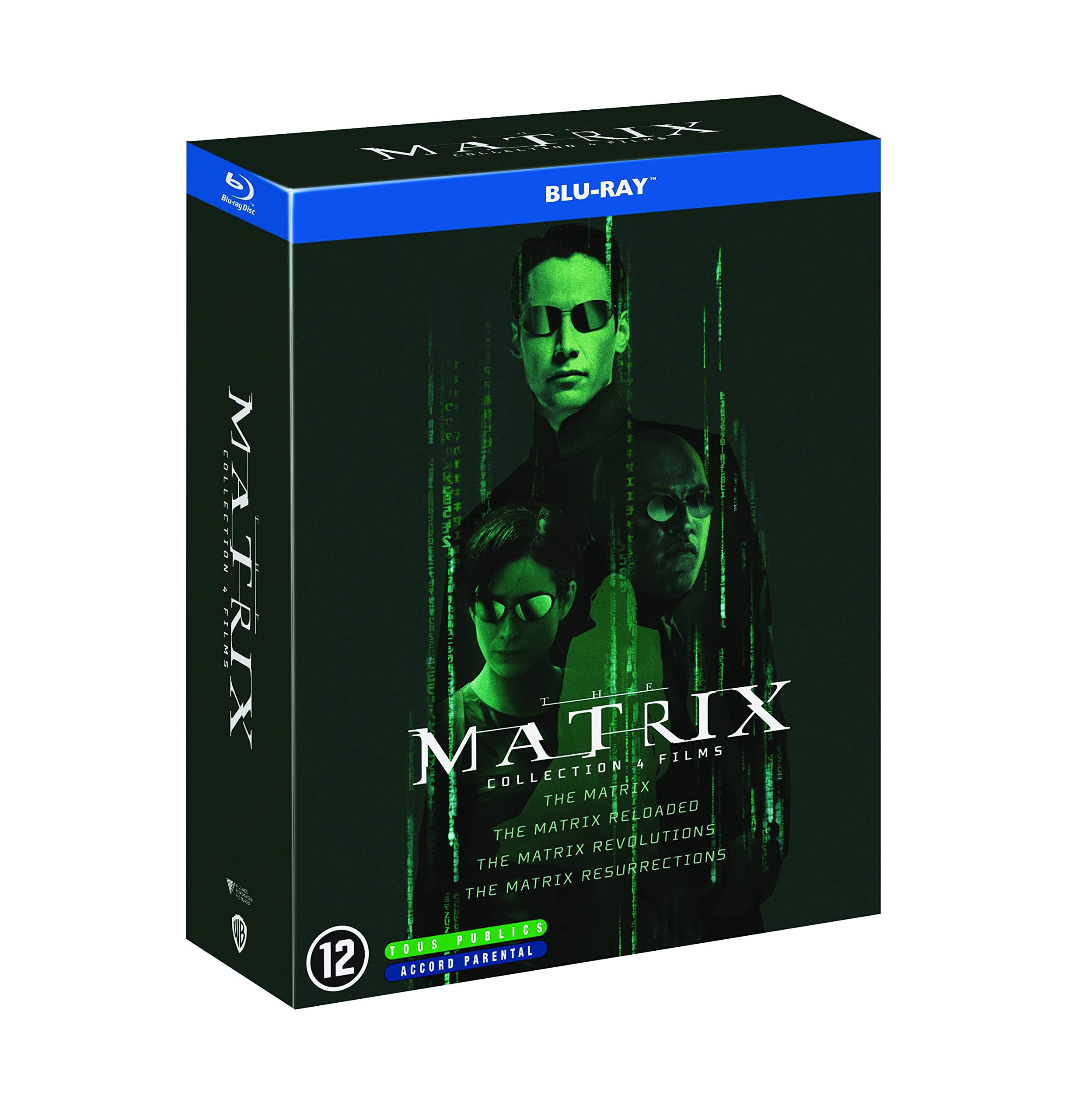 Matrix Collection - 4-Disc Box Set ( The Matrix / The Matrix Reloaded / The Matrix Revolutions / The Matrix Resurrections ) (Blu-Ray) Films