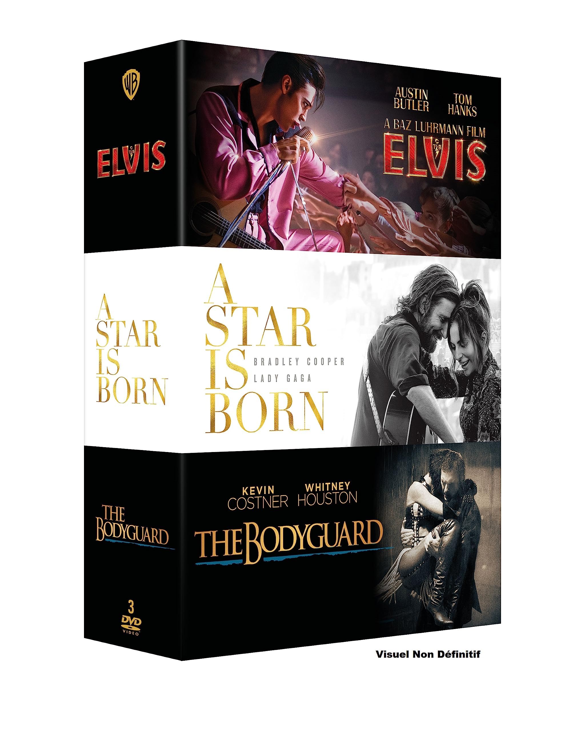 Elvis + A Star is Born + The Bodyguard dvd