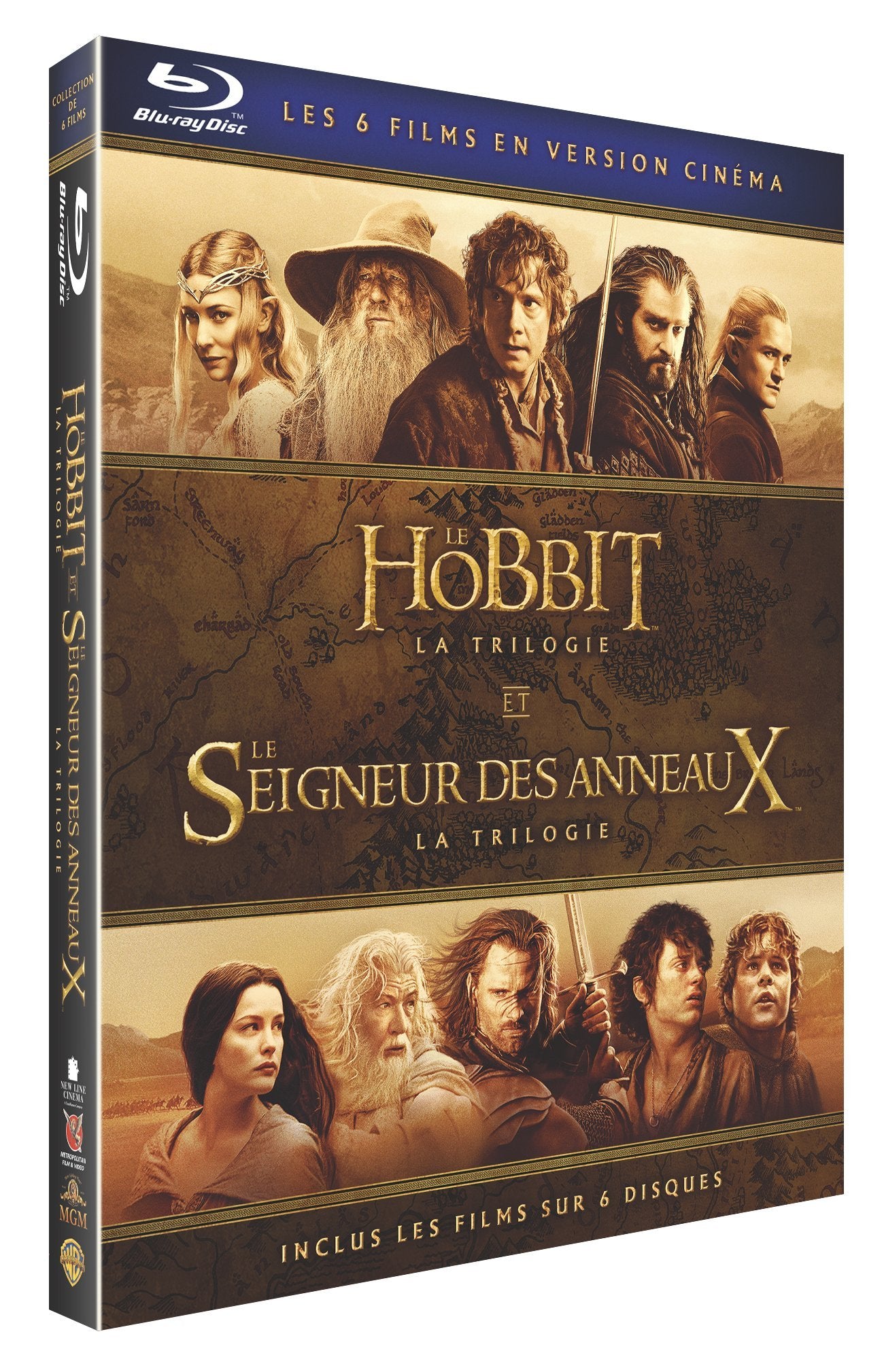 Le Hobbit et Le Seigneur des Anneaux, les Trilogies - Version Cinema dvd