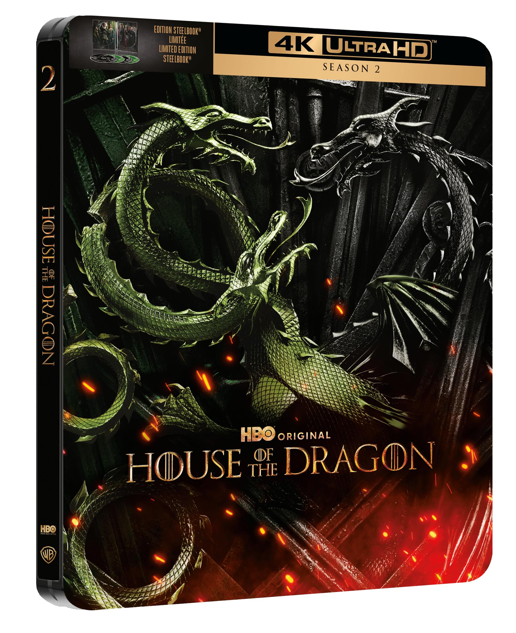 House Of The Dragon Saison 2 Steelbook Blu-ray 4K Ultra HD Box sets