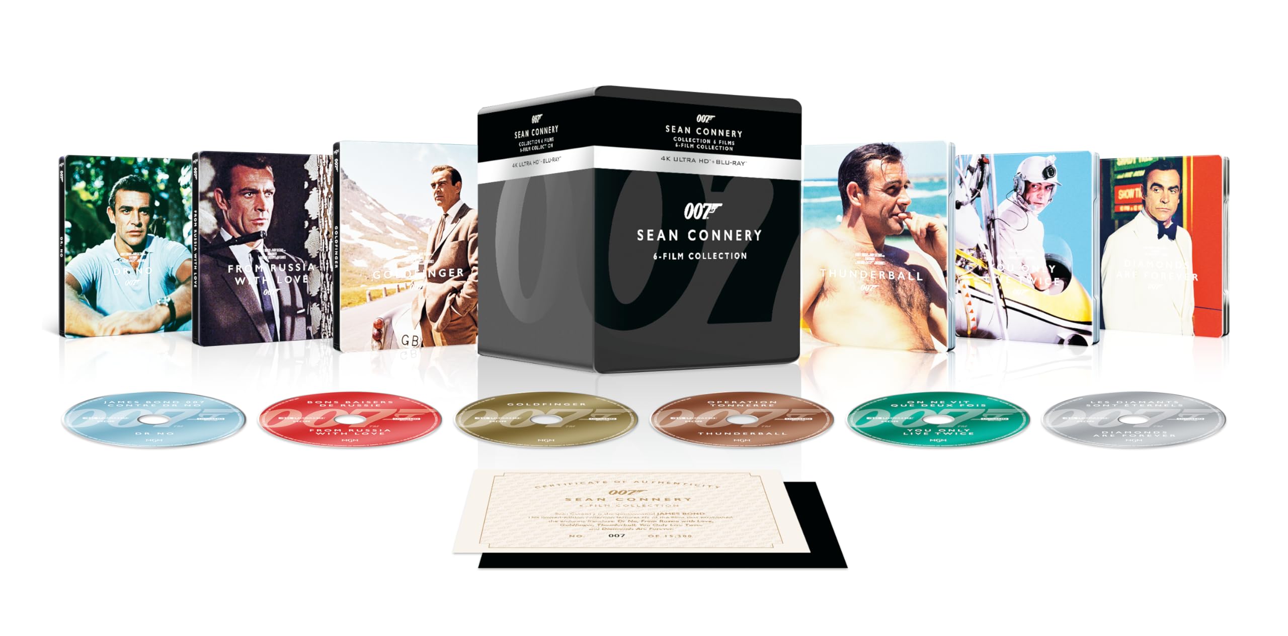 James Bond 007 - La Collection Sean Connery - 6 films dvd