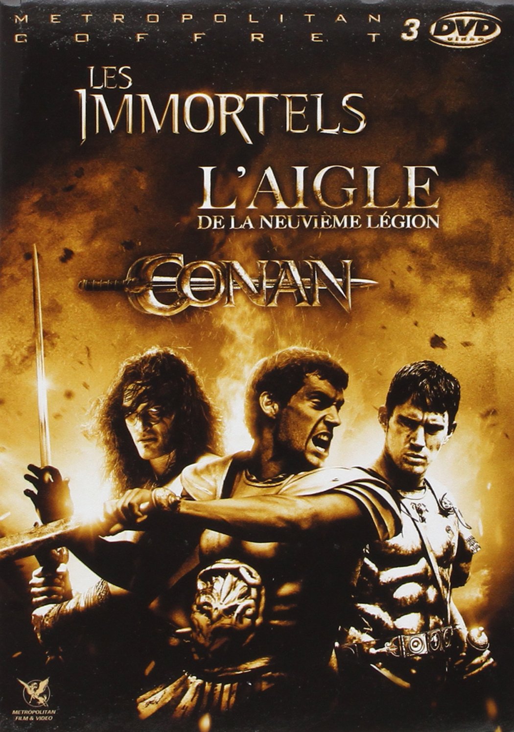 Les Immortels + L'aigle de la neuvième légion + Conan Films