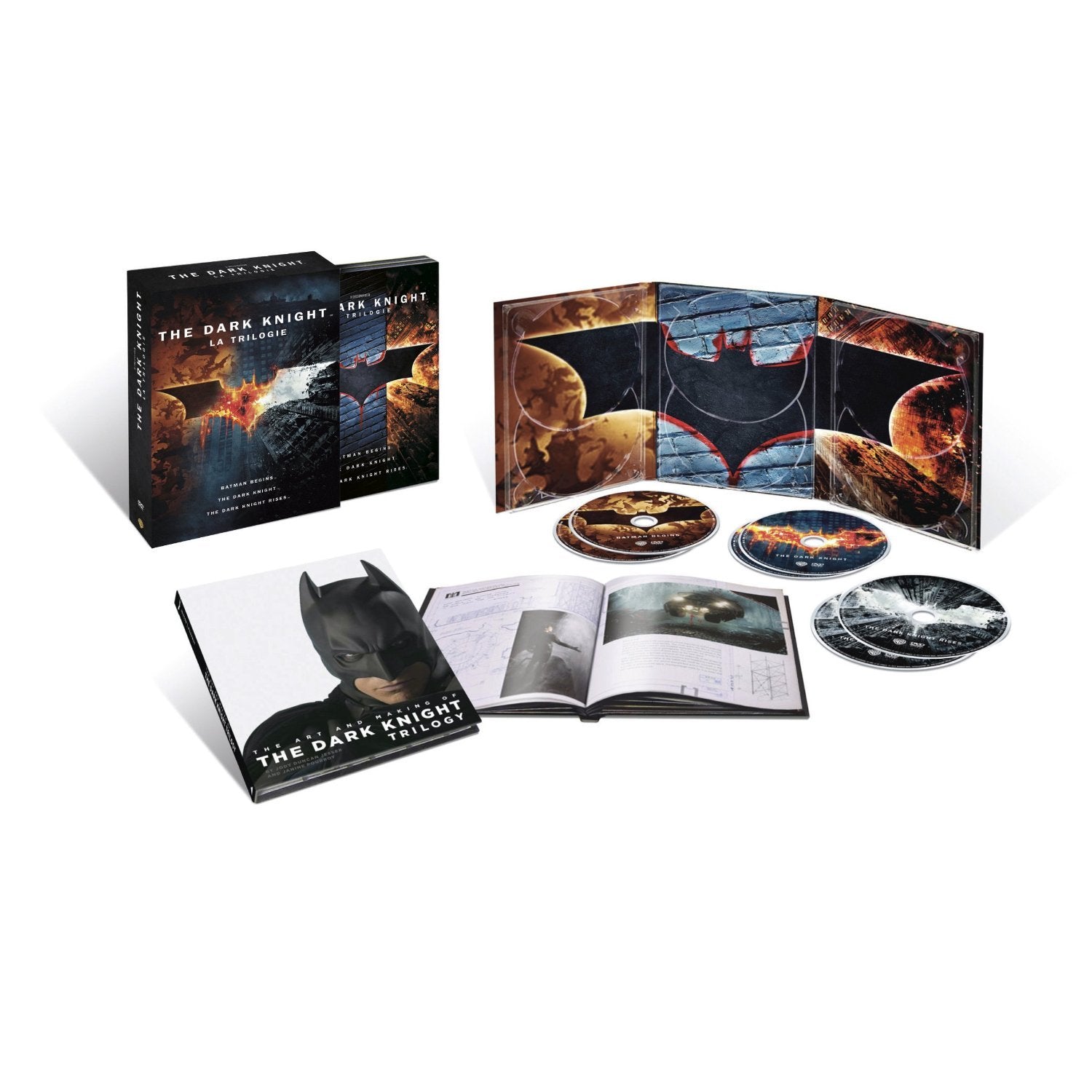 Batman - Trilogie - Batman begins, The Dark Knight - The Dark Knight Rises - 6 DVD + 1 livret Films