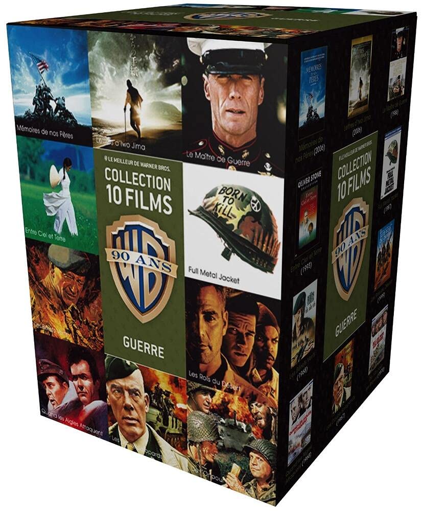 90 ans Warner - Coffret 10 films - Guerre + 1 magnet collector « Les Bérets Verts » offert Movies