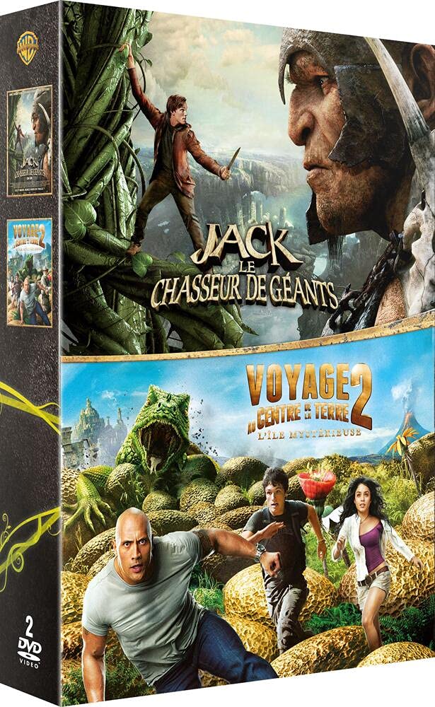 Coffret 2 films : jack le chasseur de géants ; voyage au centre de la terre 2 Films