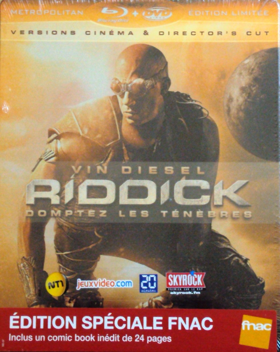 Riddick - limitiertes FNAC Steelbook mit Backcover (inkl. Comic Book auf 2000 Stk Import ohne De Ton) - Blu-ray Films