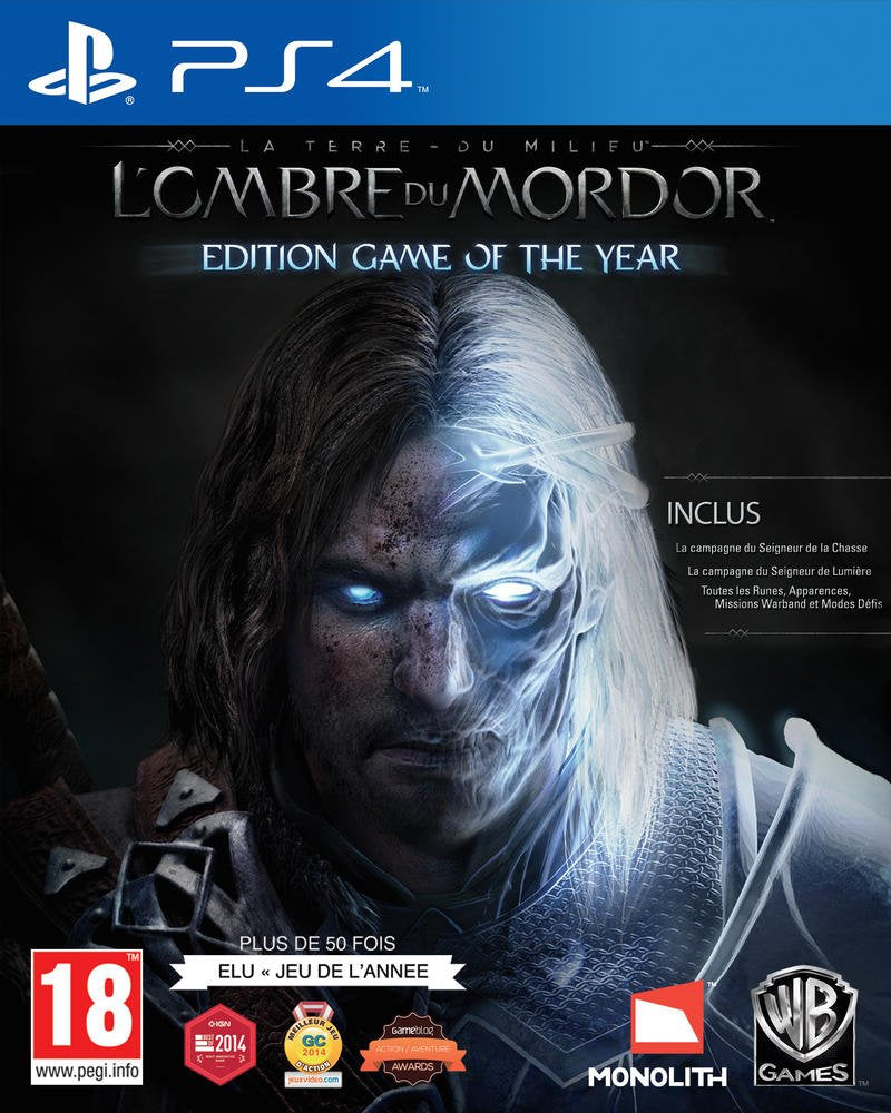La Terre du Milieu : L'Ombre du Mordor Edition Game of the Year Jeu PlayStation 4