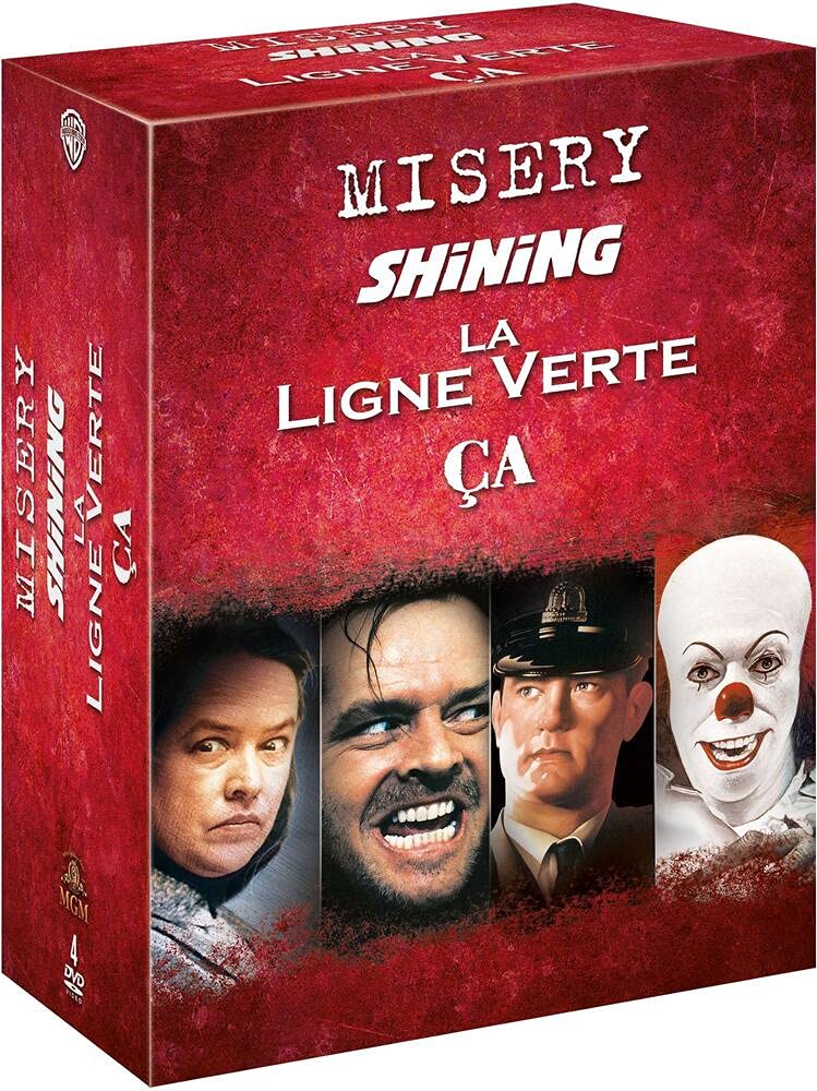 Stephen King : Misery + Shining + La ligne verte + Ça Films