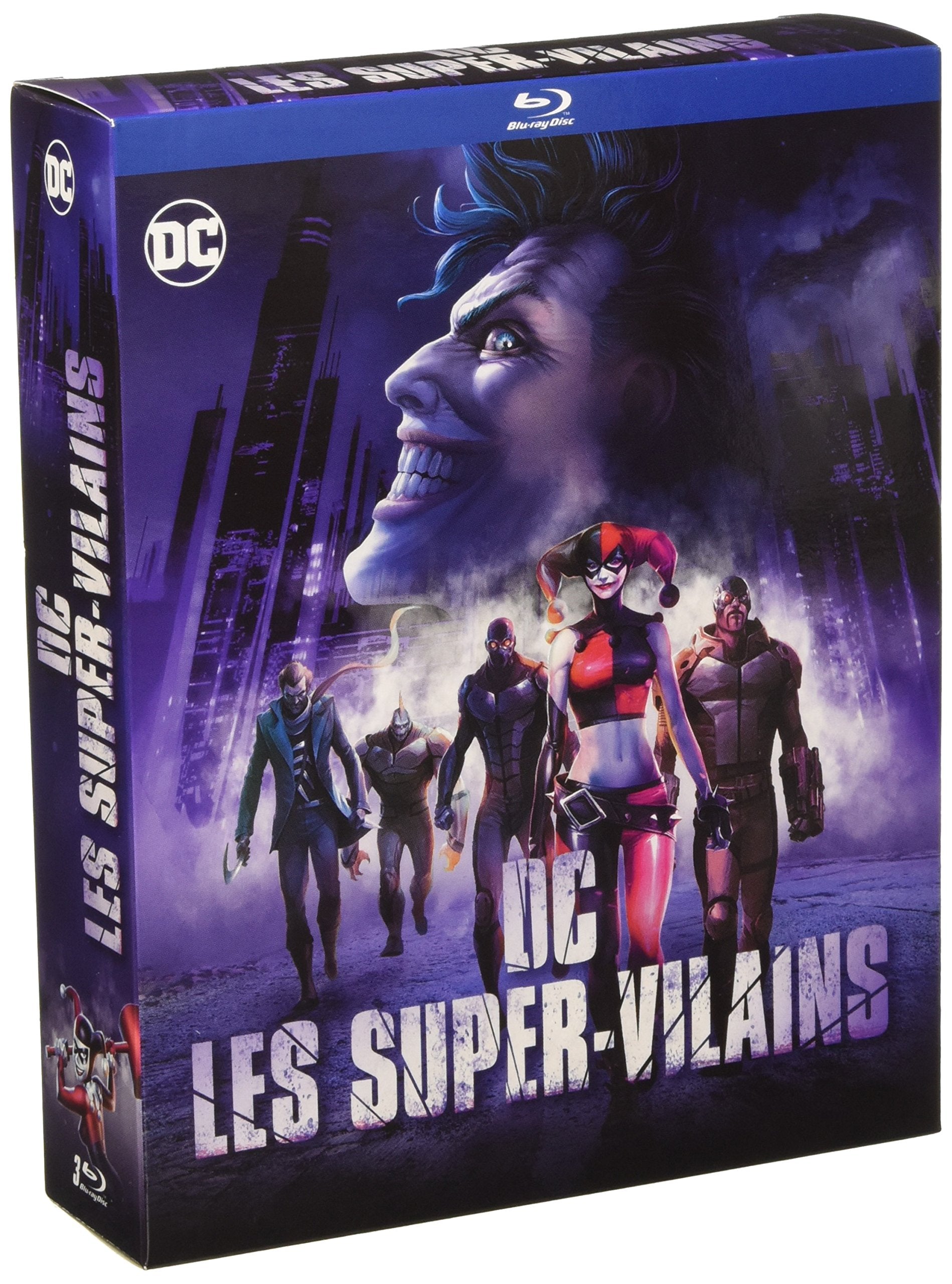 Coffret dc villains 3 films : the killing joke ; assaut sur arkham ; batman et harley quinn Films