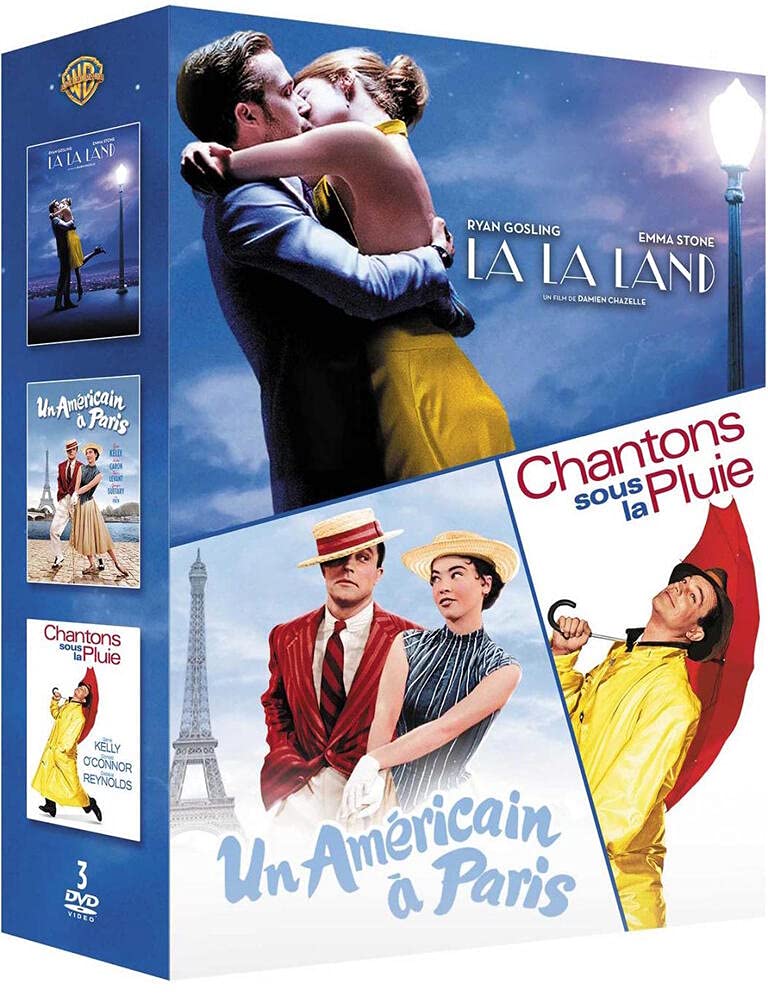 Coffret comédies musicales 3 films : la la land ; chantons sous la pluie ; un américain à paris Movies