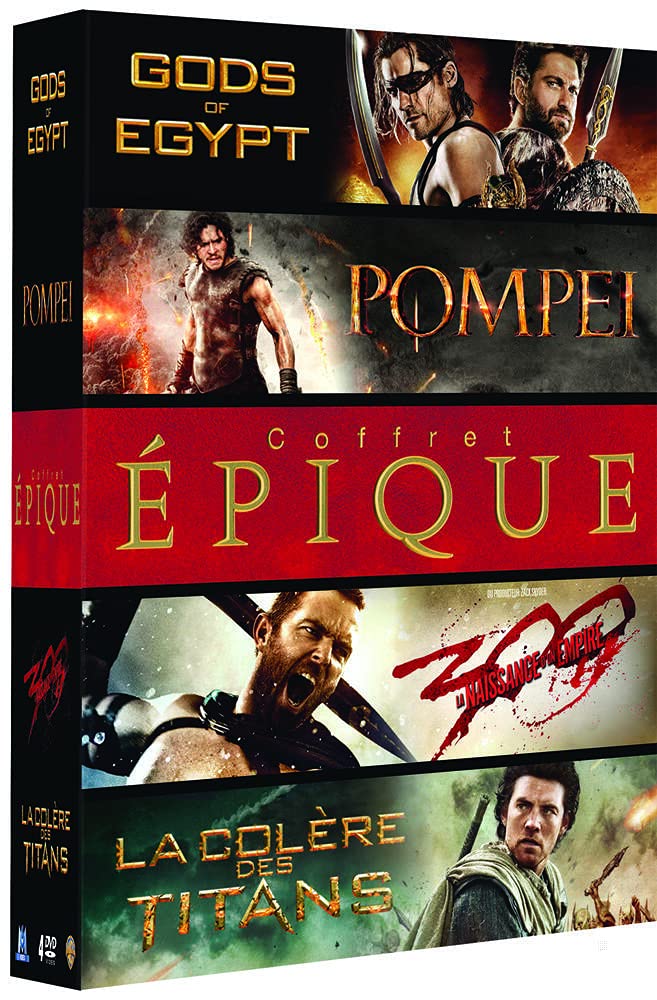 Coffret épique : Pompéi + Gods of Egypt + La Colère des titans + 300 : la naissance d'un empire Movies