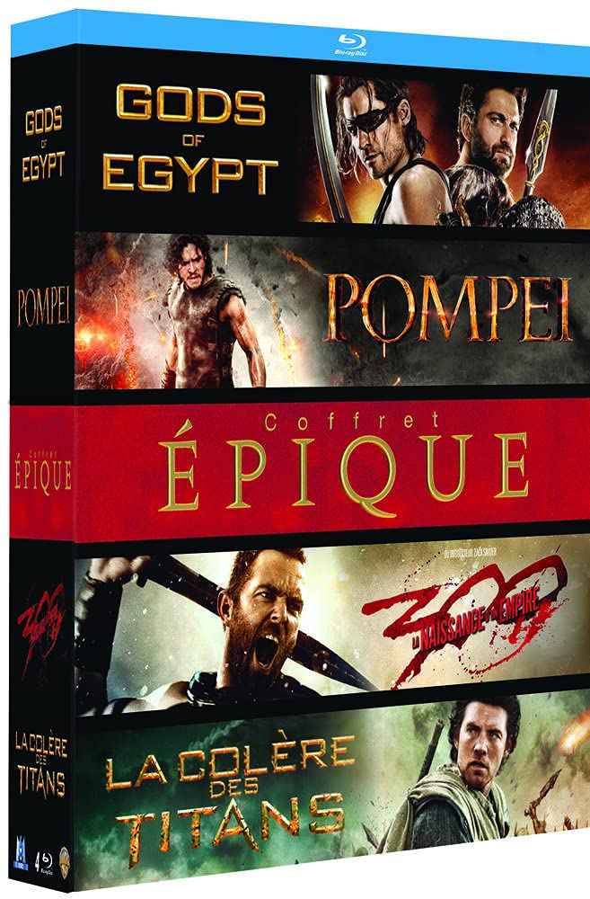Coffret épique : Pompéi + Gods of Egypt + La Colère des titans + 300 : la naissance d'un empire Movies