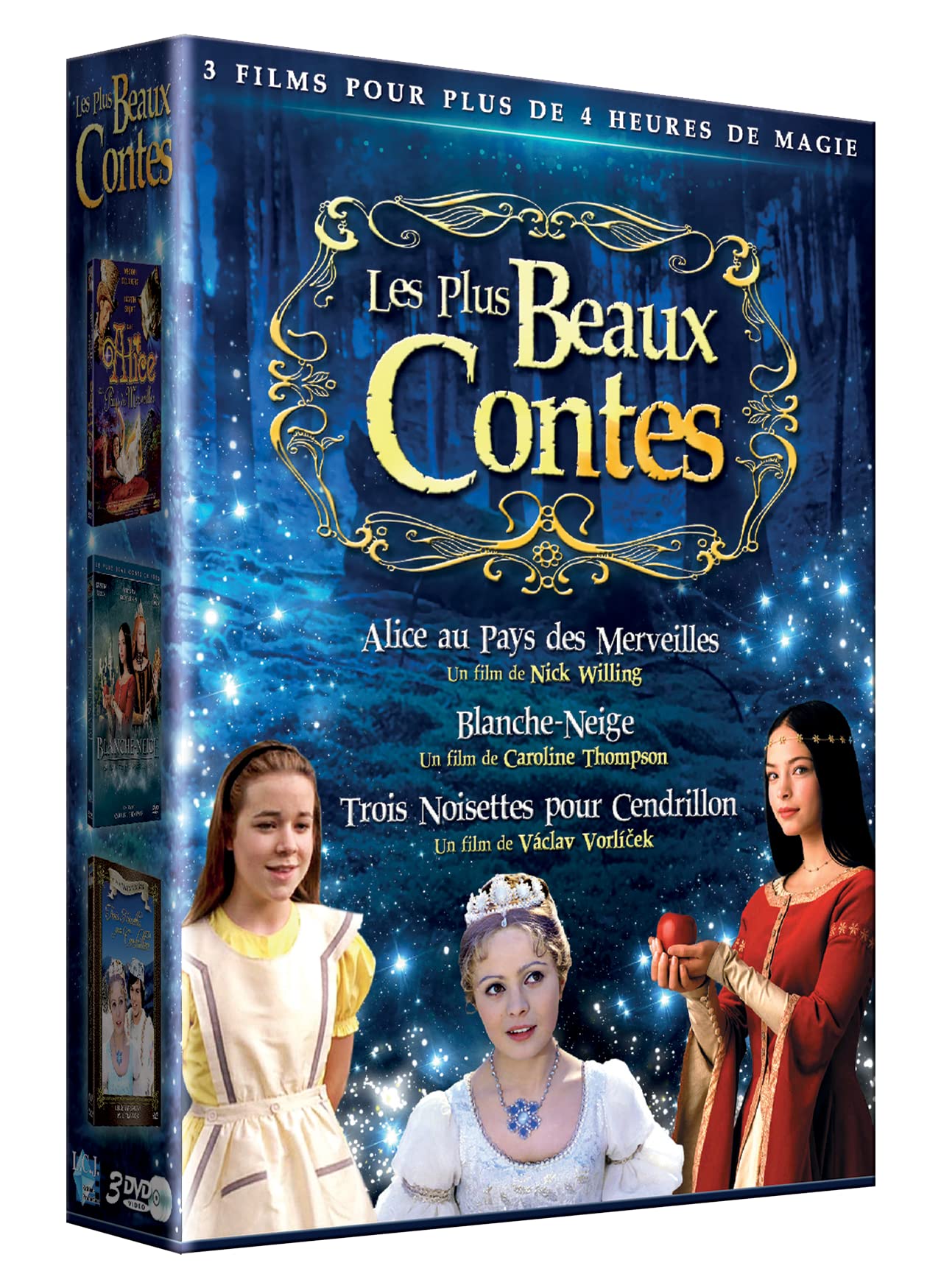Coffret les plus beaux contes 3 films : alice aux pays des merveilles ; blanche-neige ; trois noisettes pour cendrillon Movies