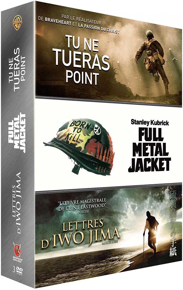 Tu ne Tueras Point + Lettres d'Iwo Jima + Full Metal Jacket - Coffret DVD Films