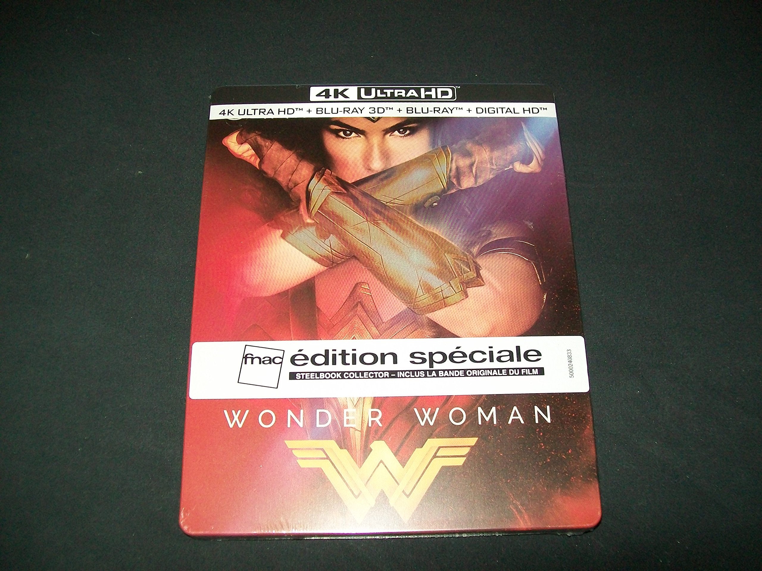 WONDER-WOMAN Ultimate Edition FNAC 4K/3D/2D/DigitalHD/CD B.Originale du film Films