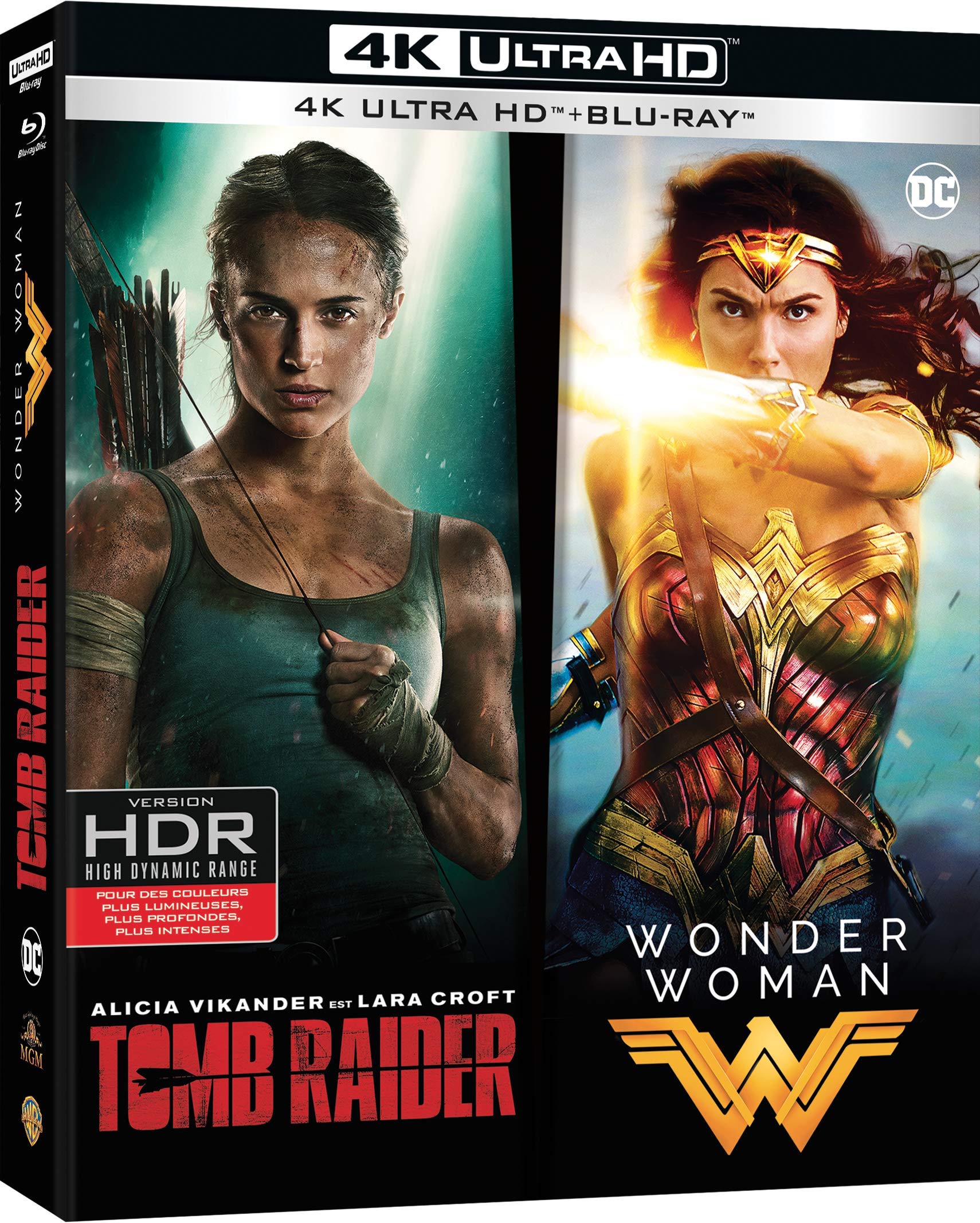Coffret héroïnes 2 films : tomb raider ; wonder woman 4k Ultra-HD Movies