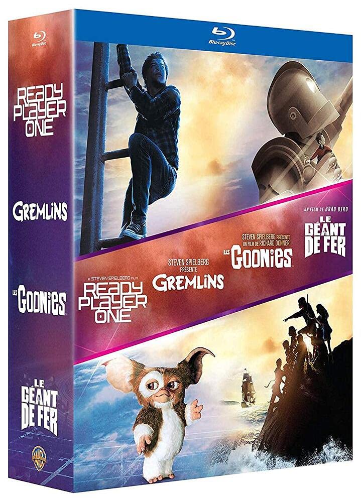 Ready Player One : Coffret 4 Films Pop Culture Inclus les Goonies, le Géant de Fer, Gremlins et Ready Player One - BluRay dvd