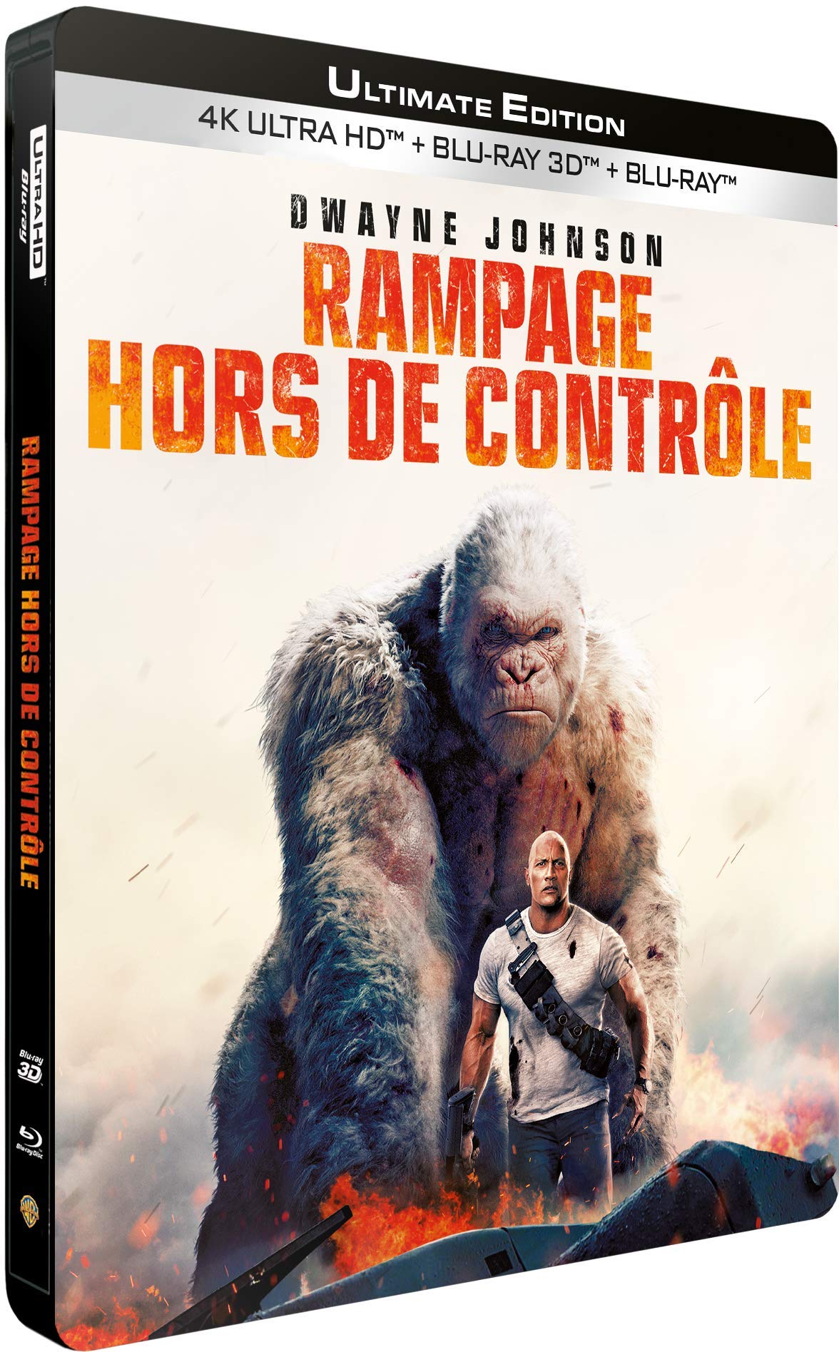 Rampage steelbook 4K Ultra HD + 3D +2D Steelbook BluRay UK compatible Films