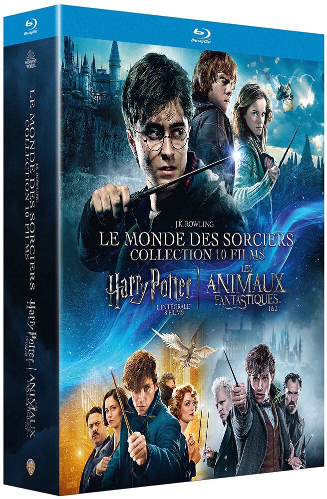Coffret intégrale wizarding world 10 films ; harry potter 1 à 7 ; les animaux fantastiques 1 et 2 Movies
