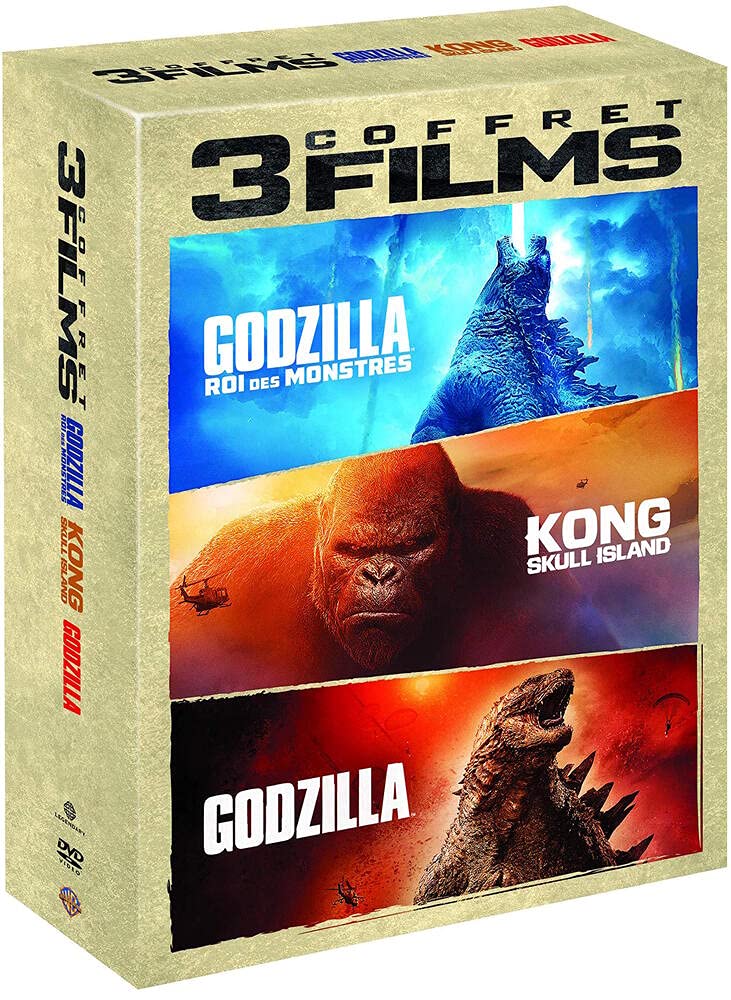 Coffret Godzilla, Godzilla 2, roi des monstres et Kong : Skull Island DVD Films