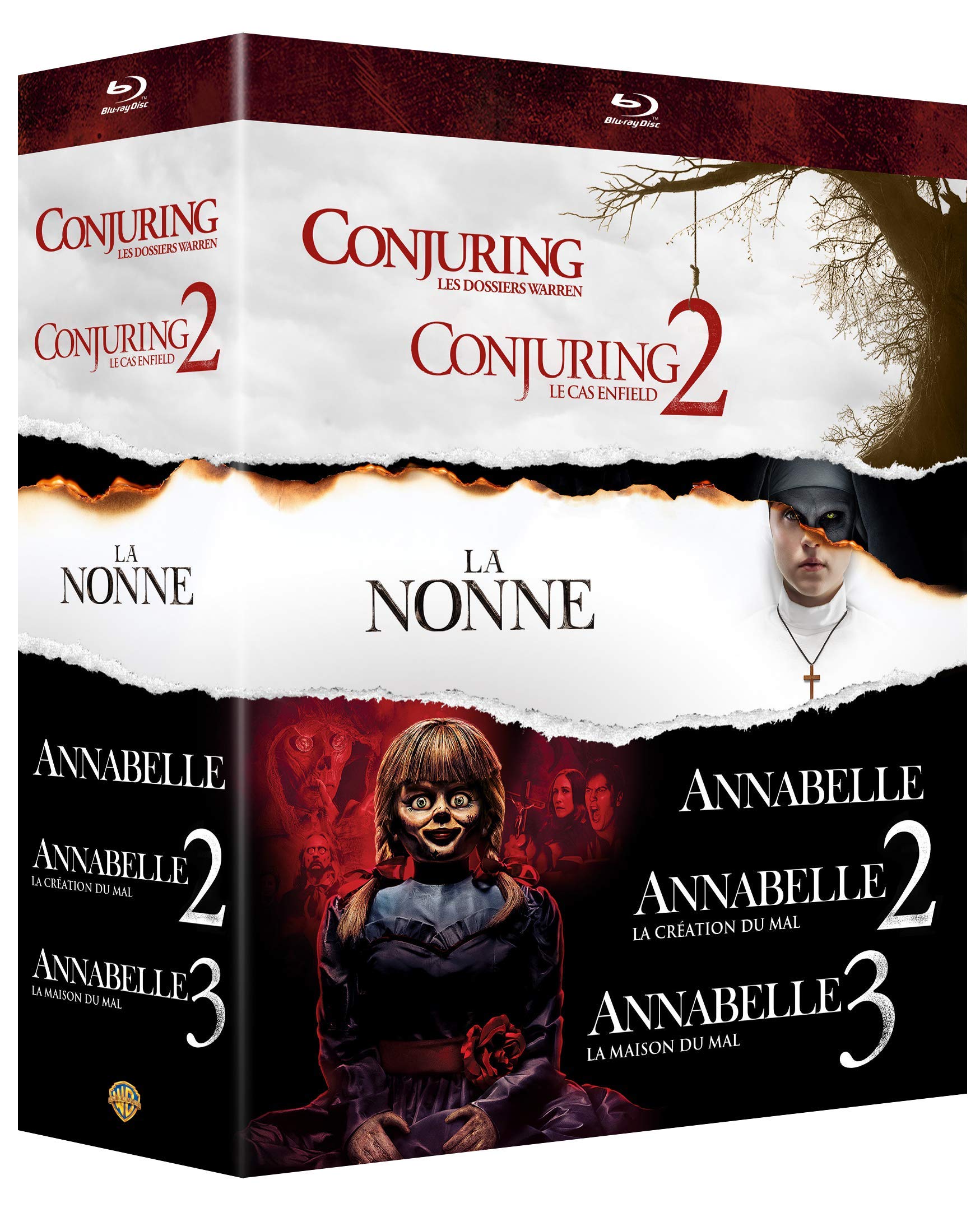 Conjuring universe 5 films : conjuring 2 ; annabelle 1 à 3 ; la nonne Films