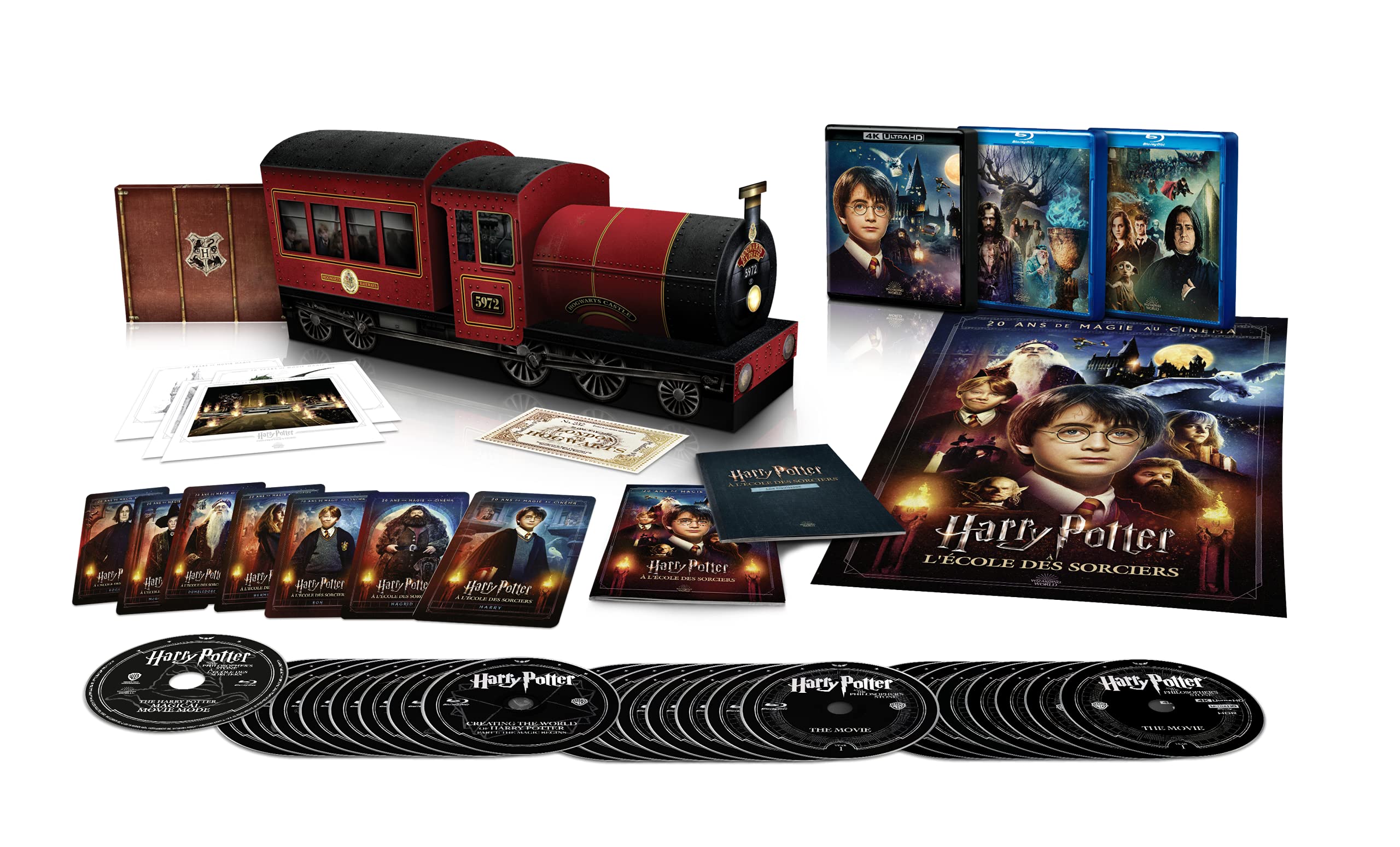 Harry potter - l'intégrale - coffret collector train 4k Ultra-HD Films