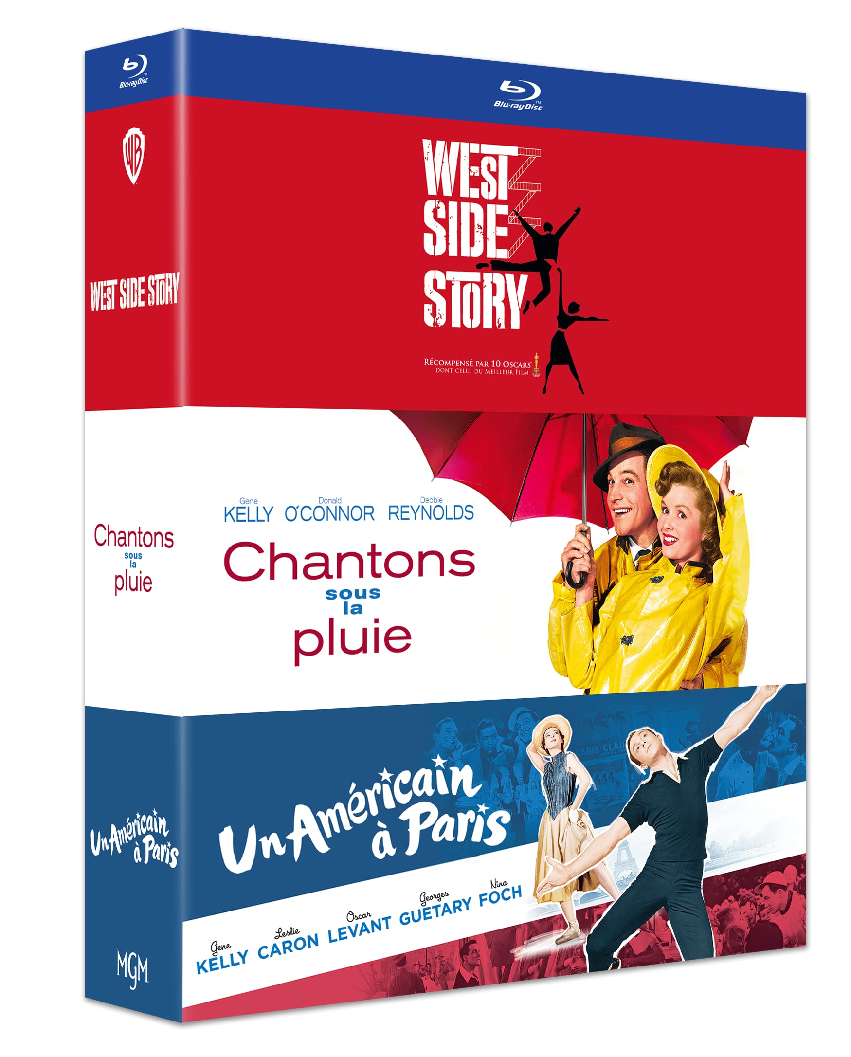 Coffret Comédies Musicales 3 Films : Chantons sous la Pluie + Un Américain à Paris + West Side Story Movies