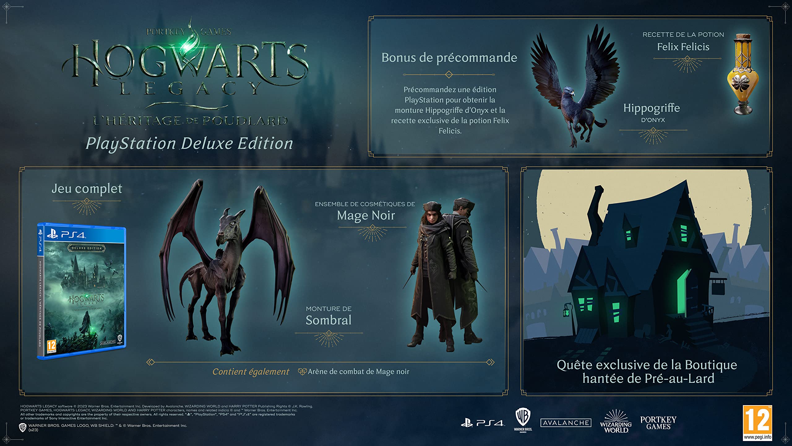 WARNER BROS INTERACTIVE Hogwarts Legacy Deluxe P4 VF.Heritage de Pudlard PlayStation 4