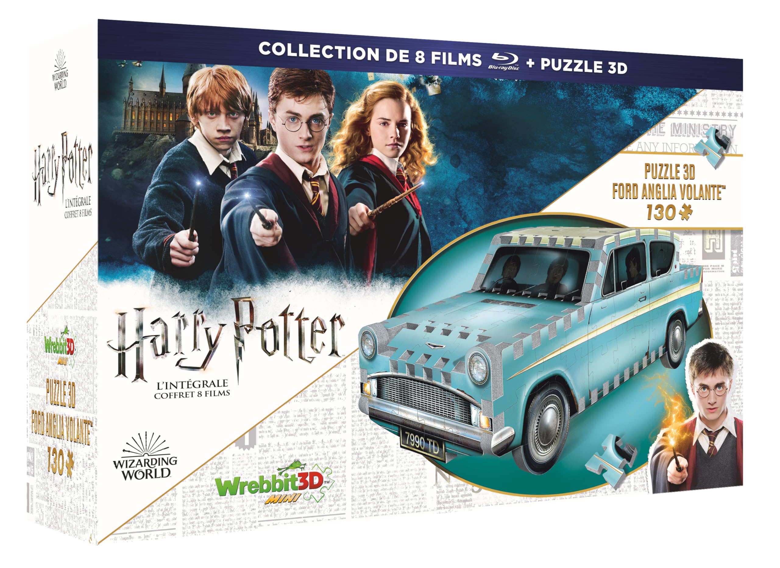 Harry potter - l'intégrale + puzzle 3D ford anglia volante Films