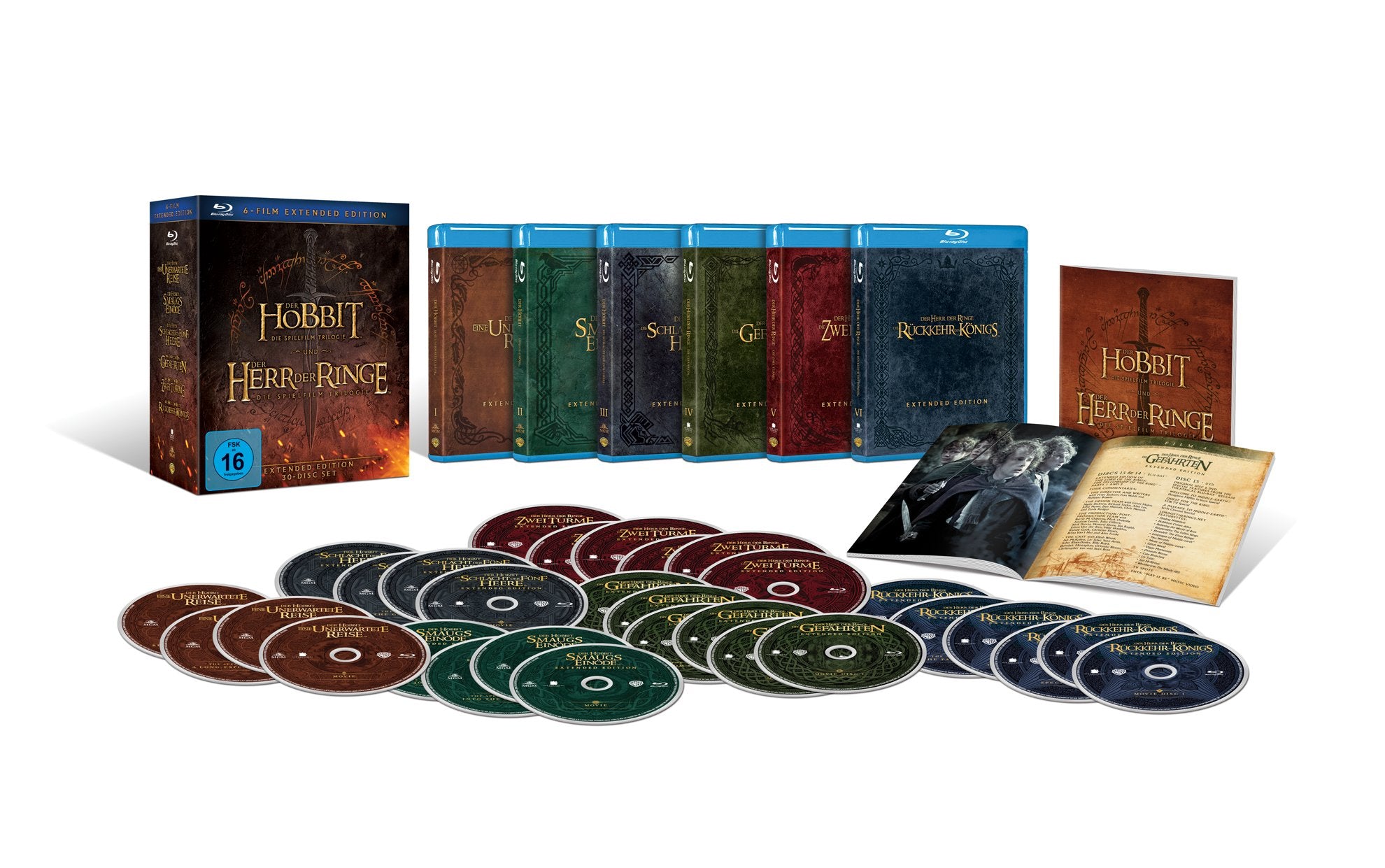 Mittelerde Collection: Die Hobbit- und Herr der Ringe-Trilogien als exklusive Sammleredition im Schuber (Extended Edition exklusiv bei Amazon.de) Films
